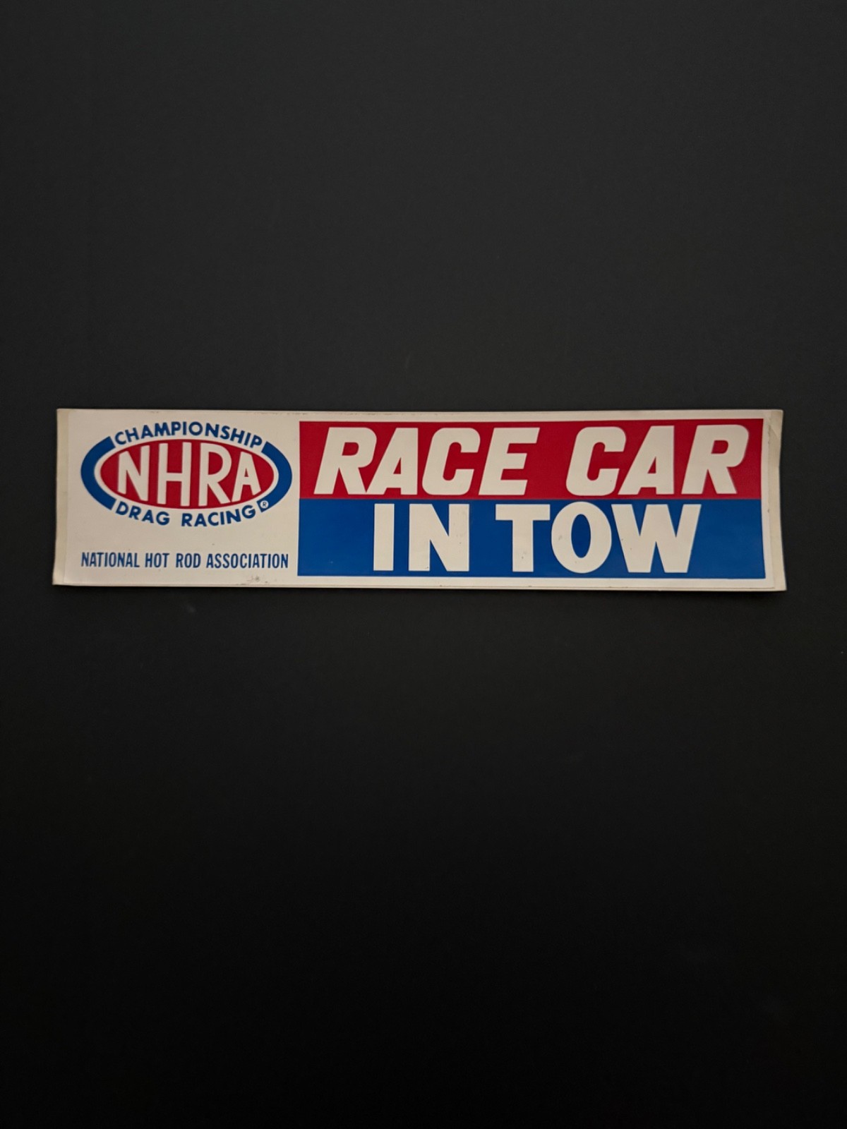 Vintage Original NHRA Drag Racing/ Muscle Car  Decal…Rare