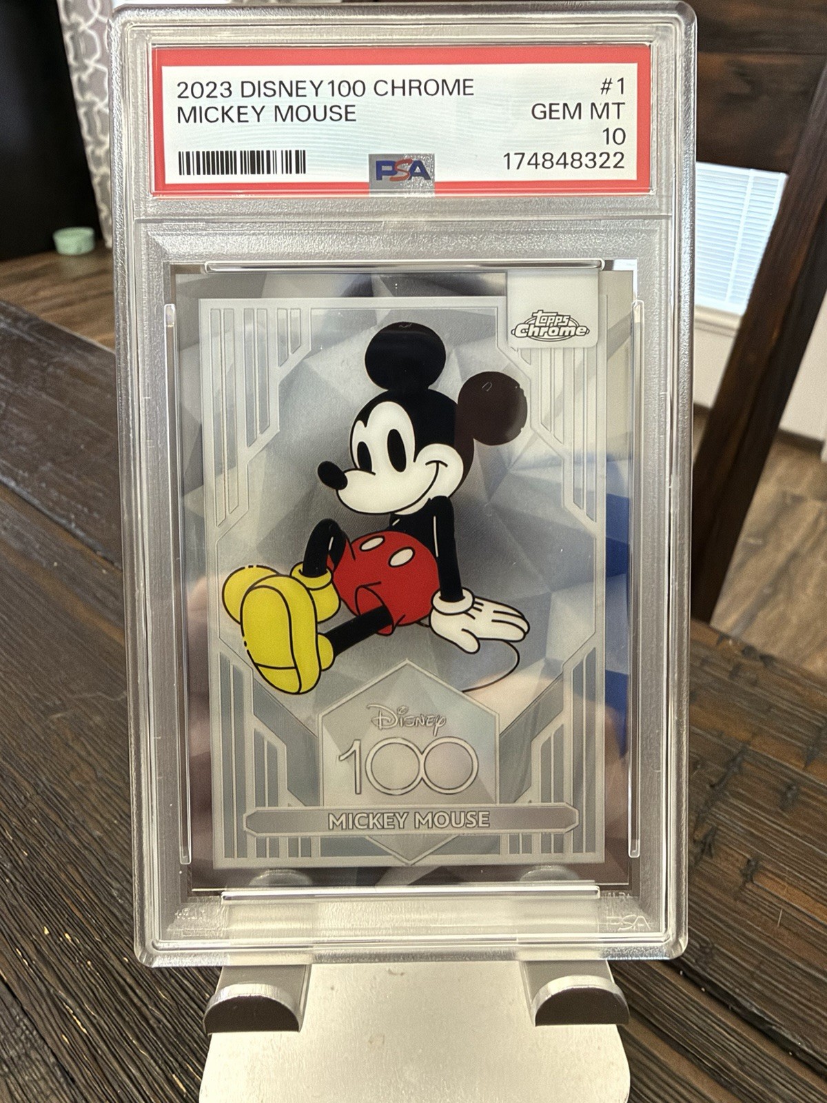 2023 Topps Chrome Disney 100 Mickey Mouse PSA 10 #1 🐭 GEM MINT