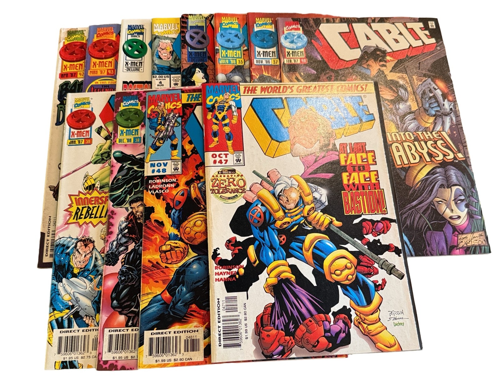 Marvel Comics X-Men  Cable Lot 12 books 1996-1997