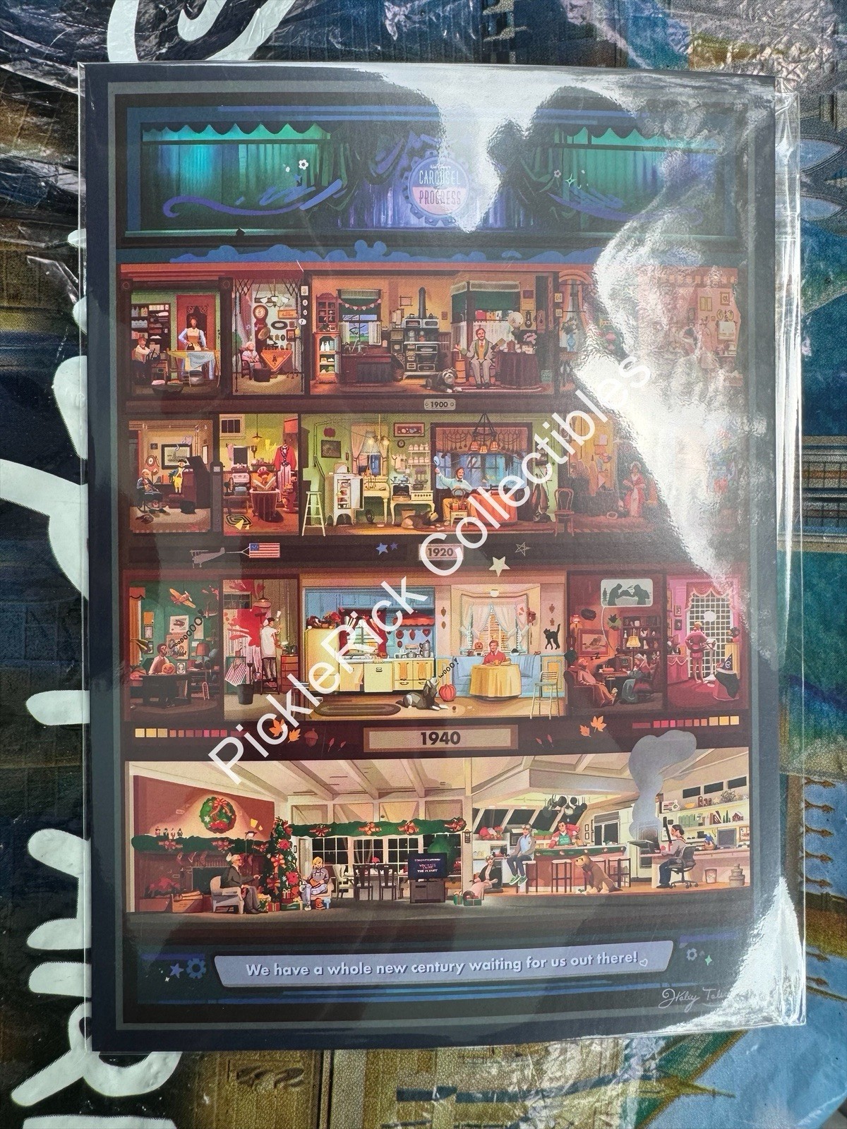 Disney WonderGround 2026 Carousel Of Progress By Haley Talton 5x7 Postcard