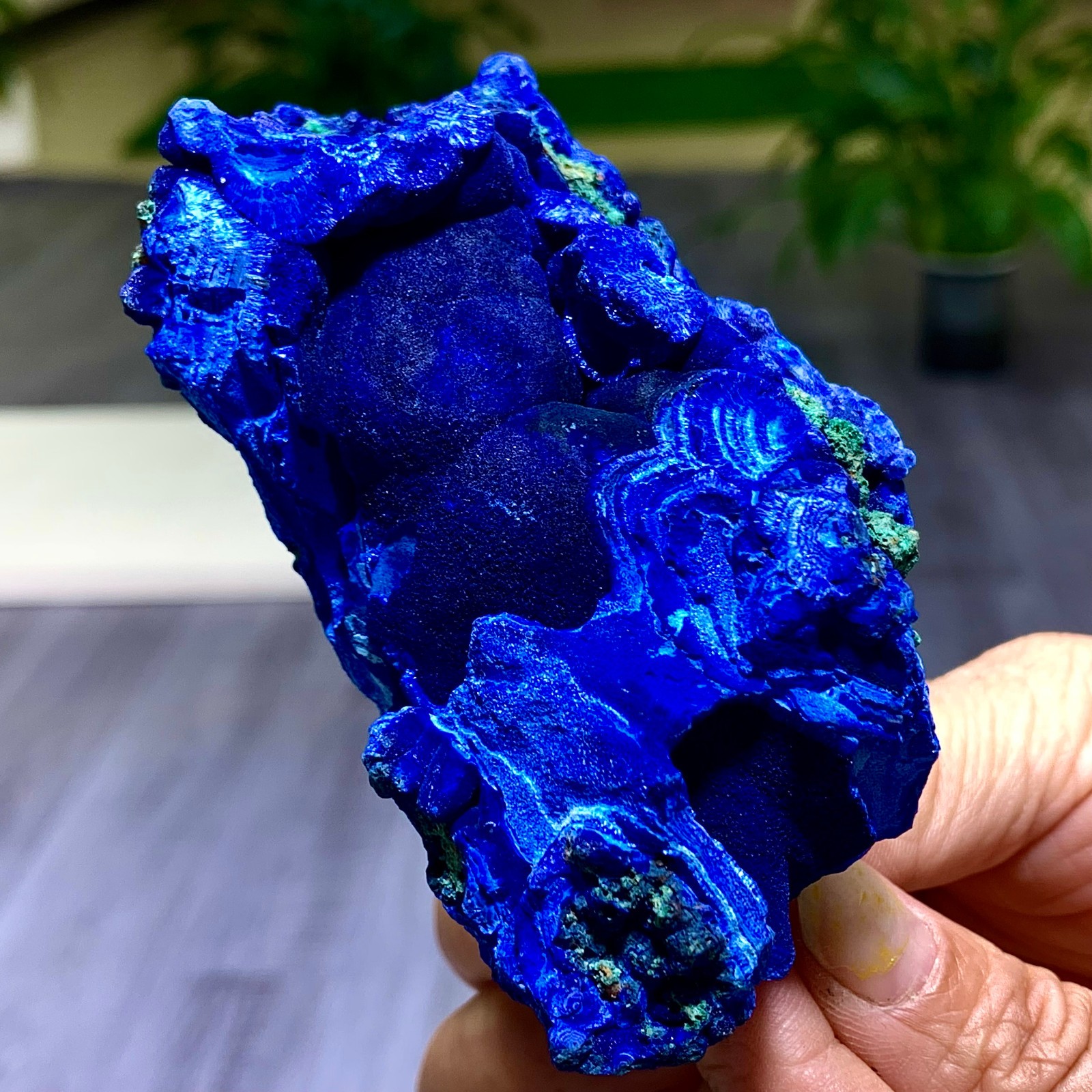 220G BEST Natural Azurite/Malachite crystal minerals specimens