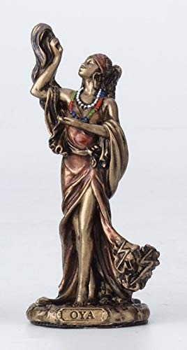 Veronese Design 3 7/8 Inch OYA -Santeria Orisha Goddess of Wind, Cast Resin
