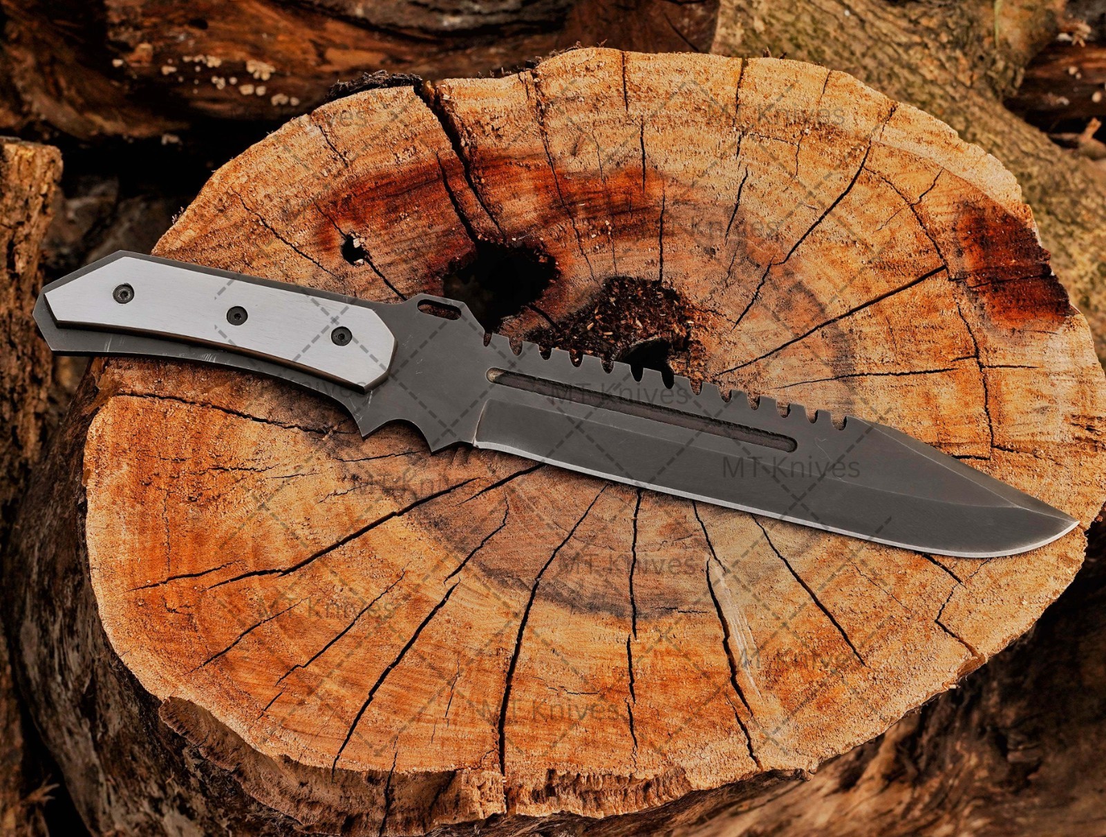 Resident Evil 5: Albert WESKER STARS version Game Replica Full Tang Knife+Sheath