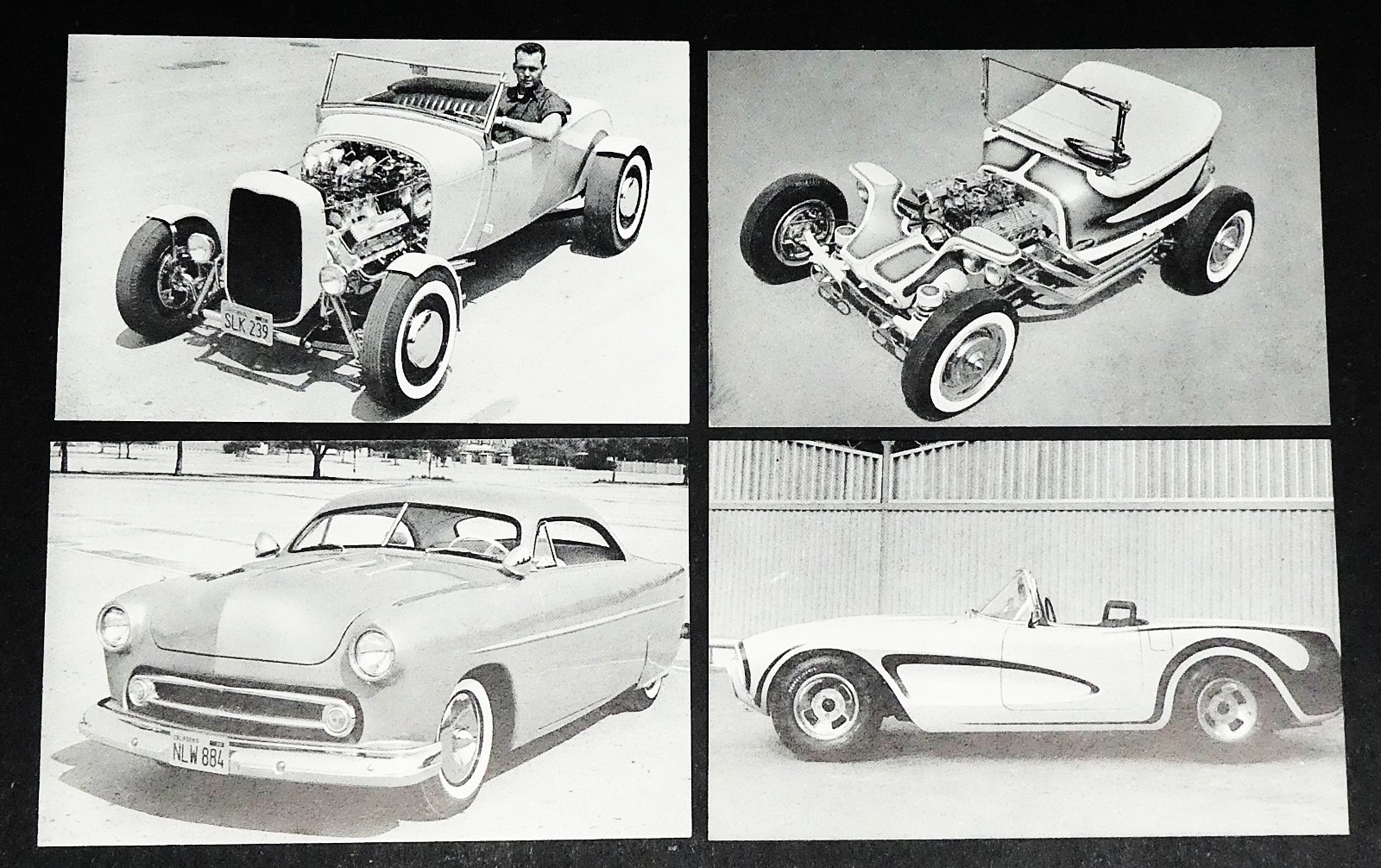 1950\'s-1960\'s Famous Hot Rod & Custom Cars Penny Arcade Trading Cards Lot 38