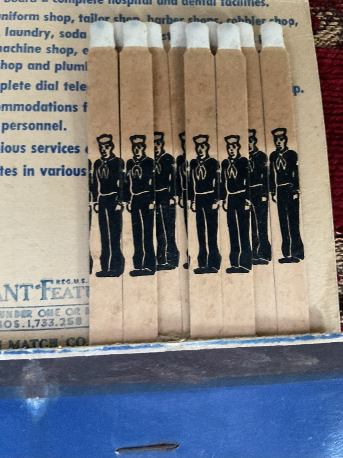 Vintage 1944 Navy Missouri Matchbox