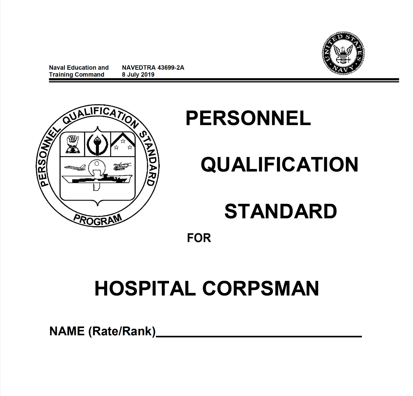 1,311 Page Navy Corpsman PQS SICK CALL SCREENER COURSE Guide & Lesson Plan on CD