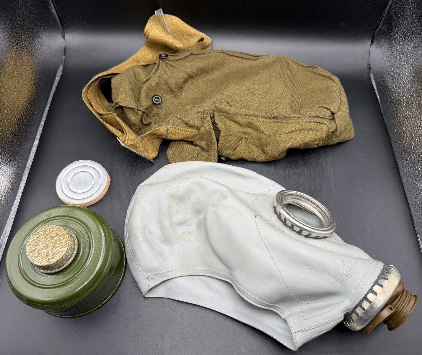 Cold War Era Soviet Russian GP-5 Gas Mask w/ Filter & Bag 1 per Order