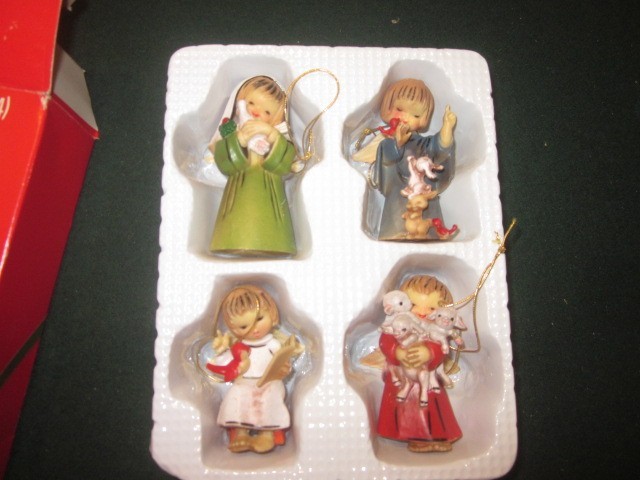 Little Angels Set of 4 Hong Kong Christmas Figurine Ornaments Vintage 3 “