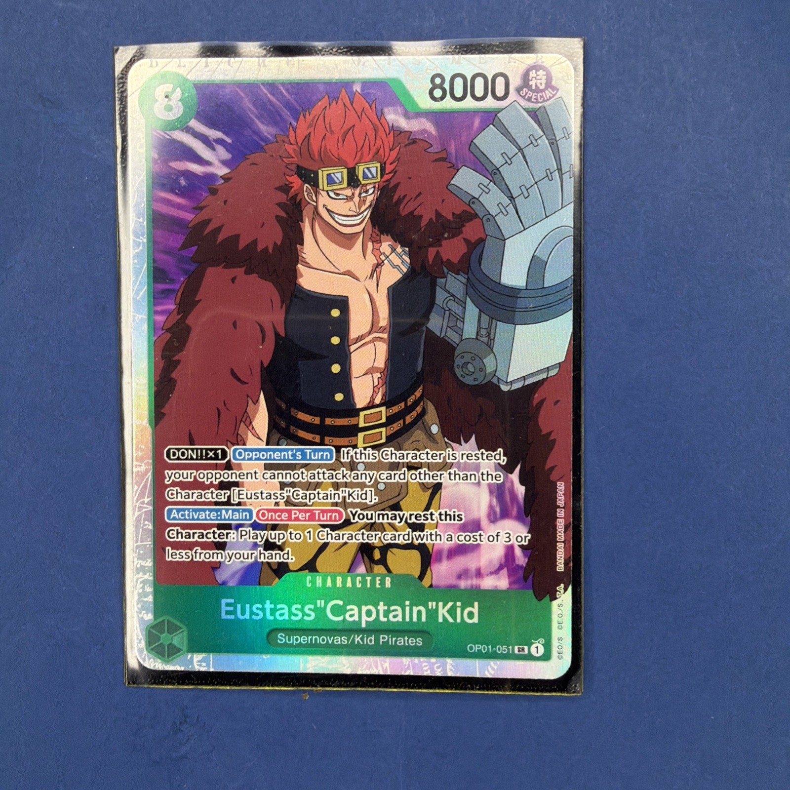 Eustass Captain Kid OP01-051 SR (Super Rare) One Piece Card Game English 