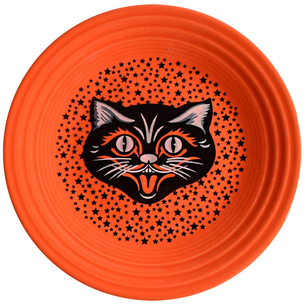 Homer Laughlin  Fiesta Black Cat  Luncheon Plate 11855290