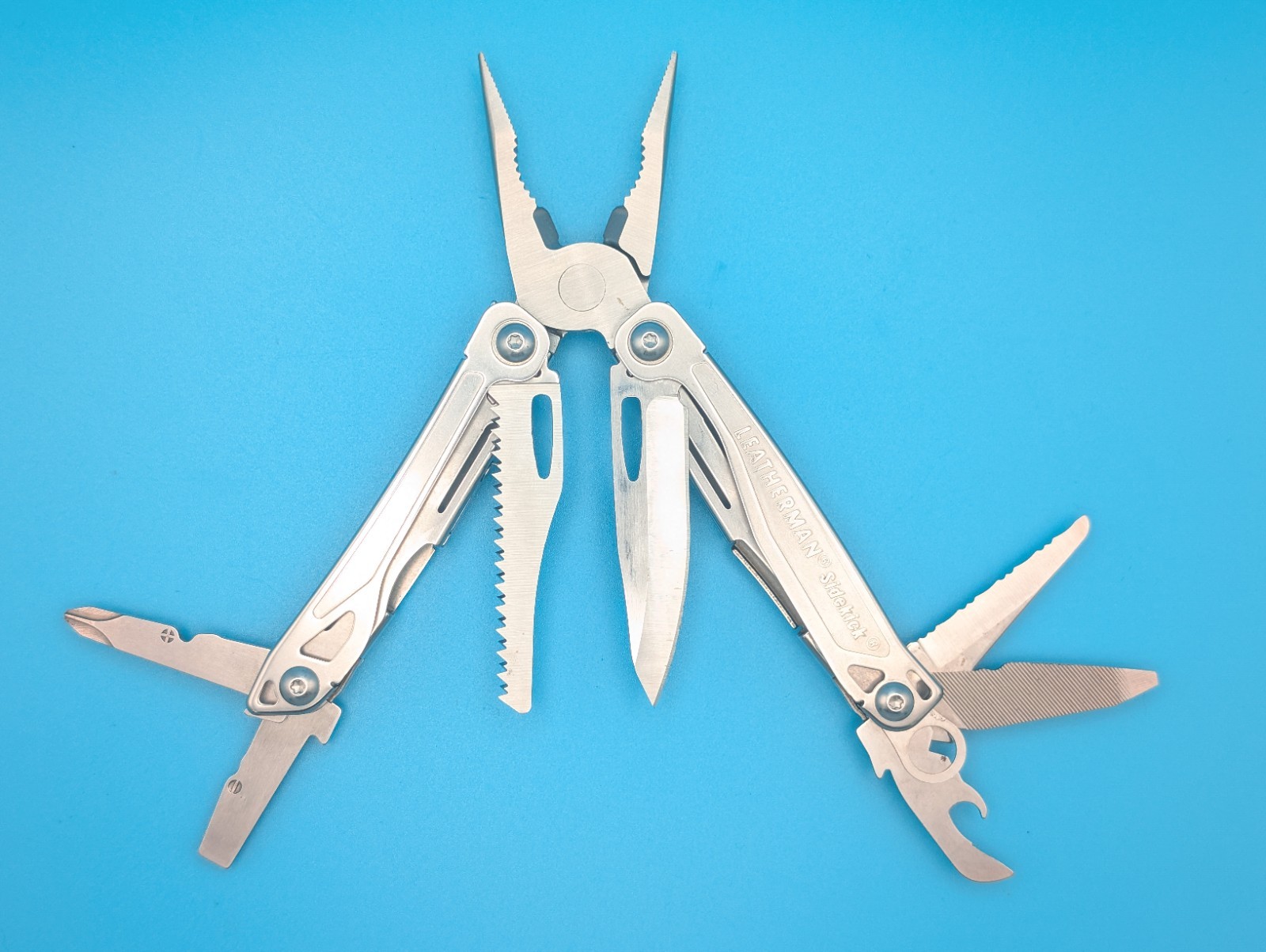 Leatherman Sidekick Multi-Tool, Knife, Pliers, Saw, Stainless