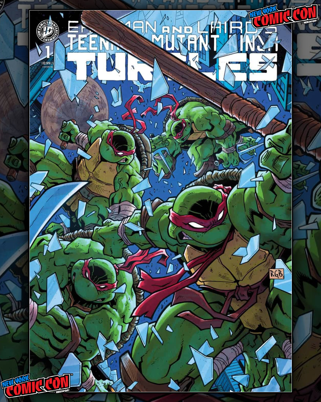 TMNT #1 Mirage NYCC Exclusive Ryan G. Browne Trade Dress LTD 450 w/COA 🔥IN HAND