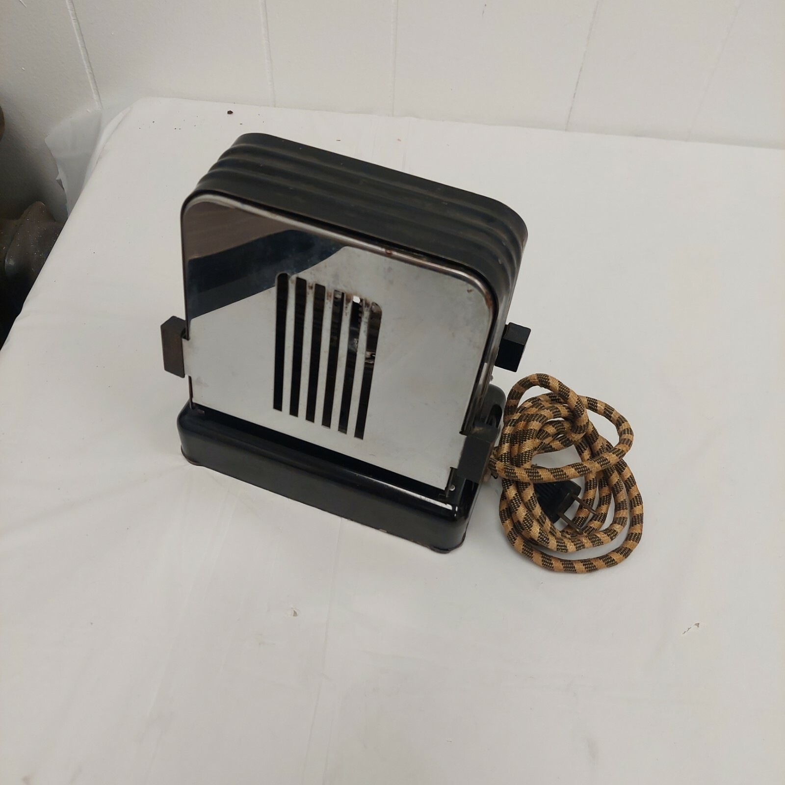 Vintage 1930's Art Deco Electric Home Kitchen Toaster Tested Working Rare