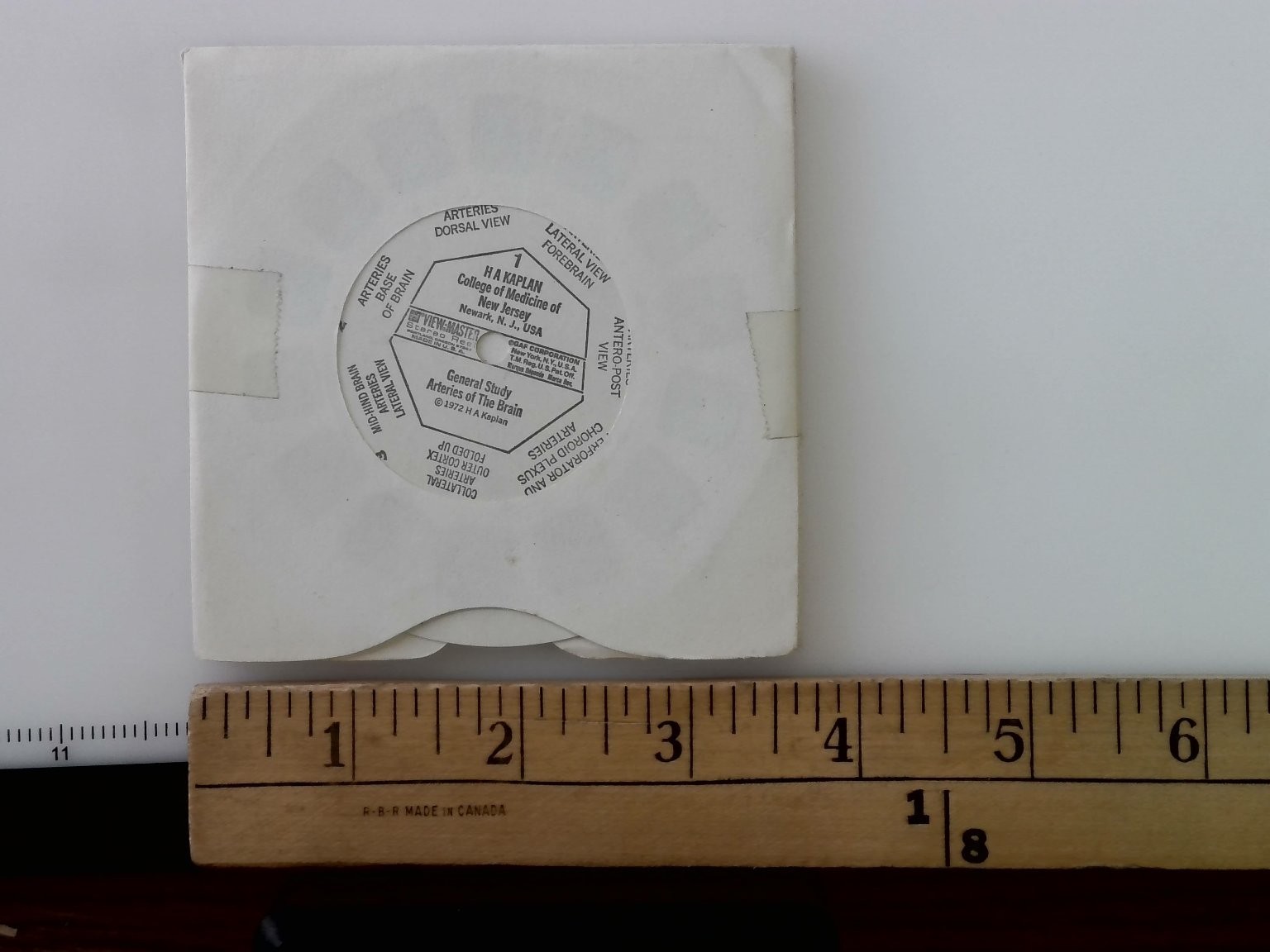 View-Master Arteries of Brain Medical 6-Reel Lot 1972 H A Kaplan GAF