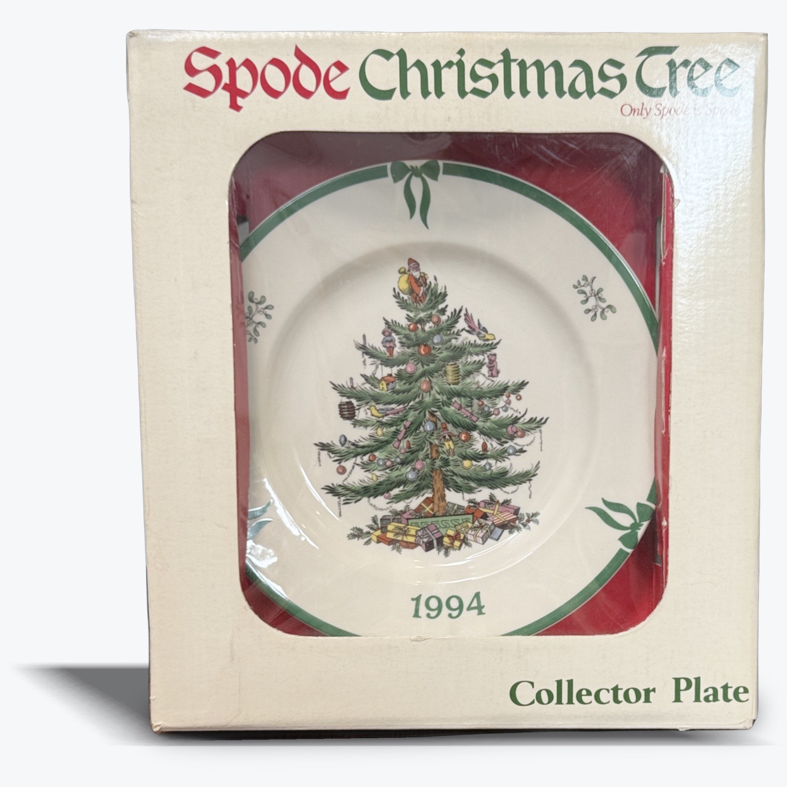 Vtg Spode Collector Plate Christmas Tree 1994 England Annual Limited  Edition 8