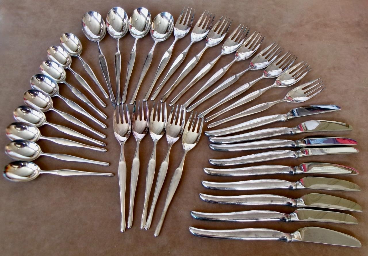 Vintage Christofle Duo Silverplate 36pcs Service for 9 France Tapio Wirkkala