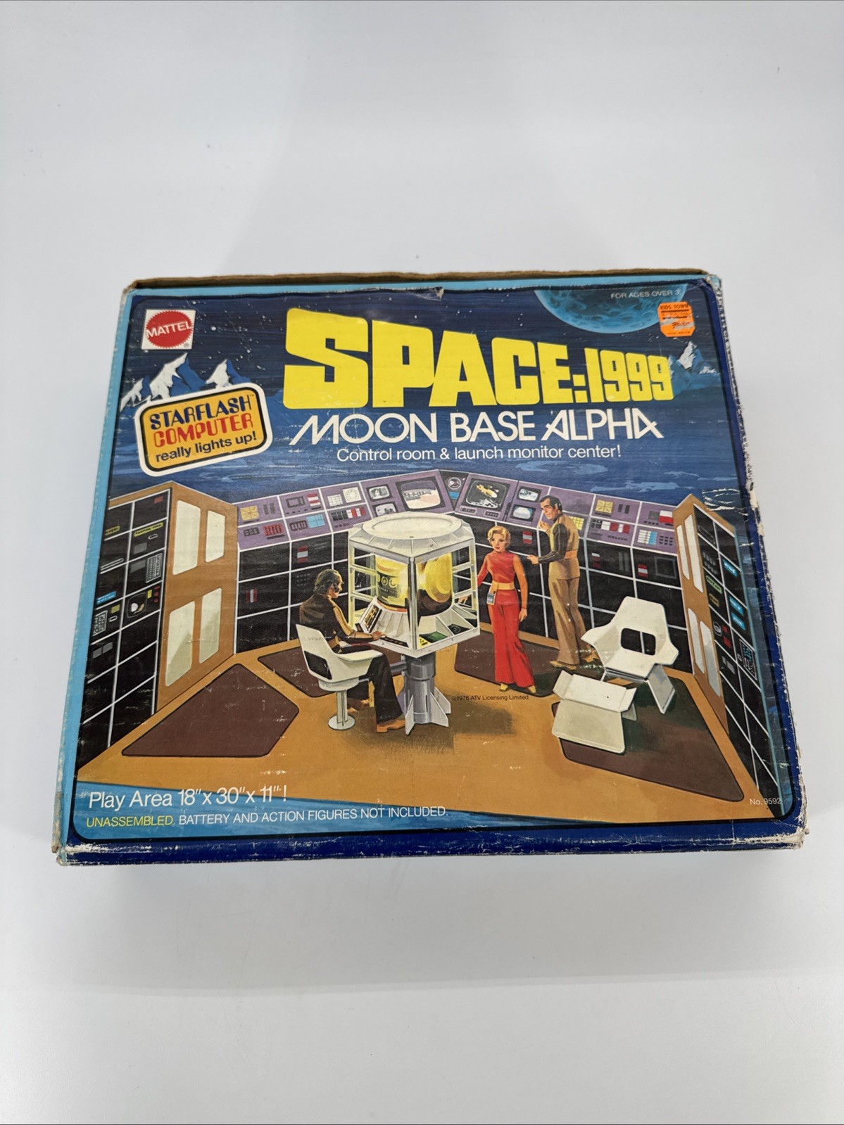 🔥 Vintage Mattel Space: 1999 Moon Base Alpha Complete VG+ 50yrs old 1976 #9592