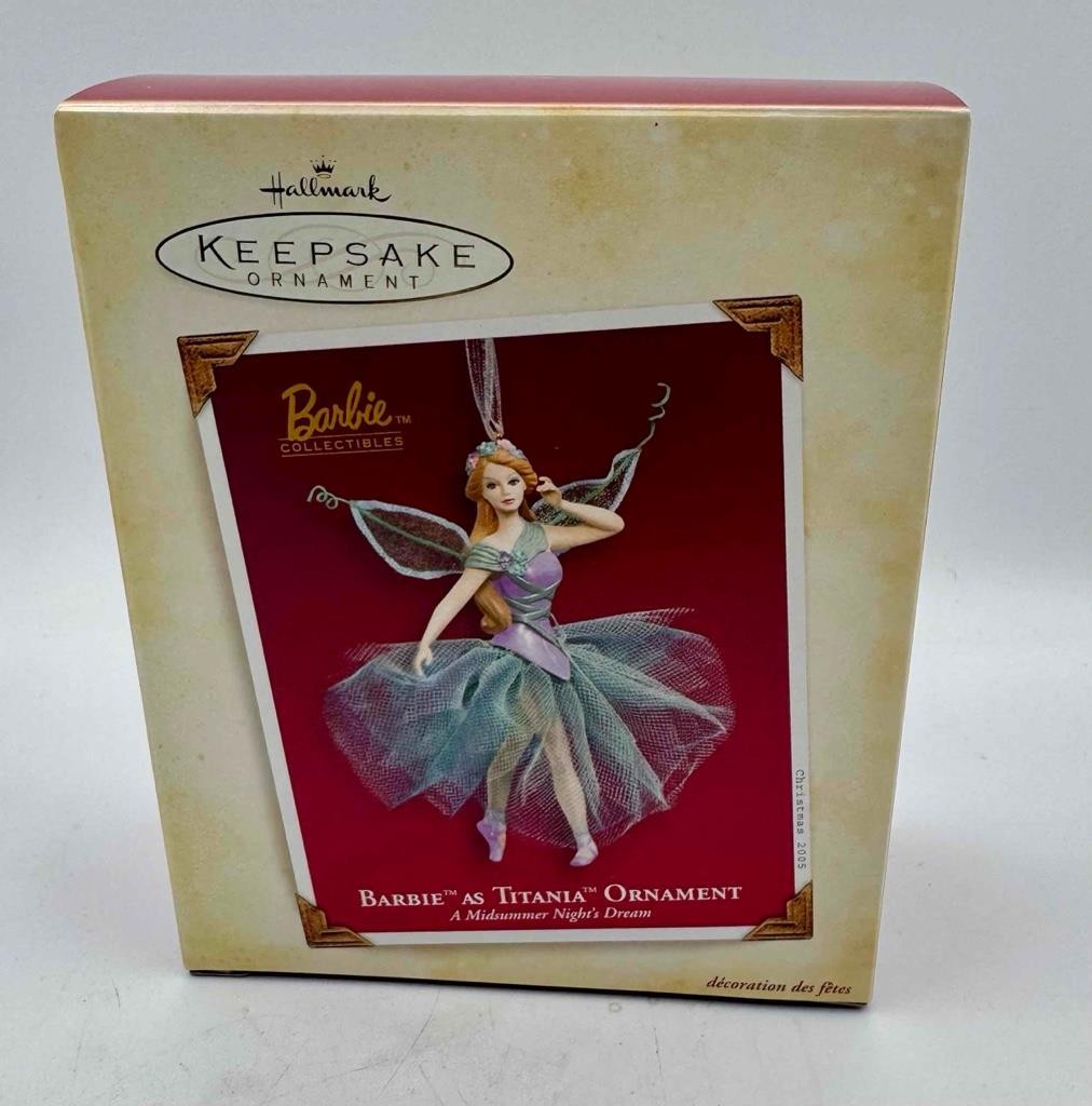 Hallmark BARBIE AS TITANIA Ornament, A Midsummer Night's Dream, 2005, BRAND NEW