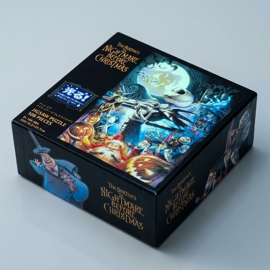 Tenyo Nightmare Before Christmas 108pc Glow Puzzle D-108-986 Disney Japan
