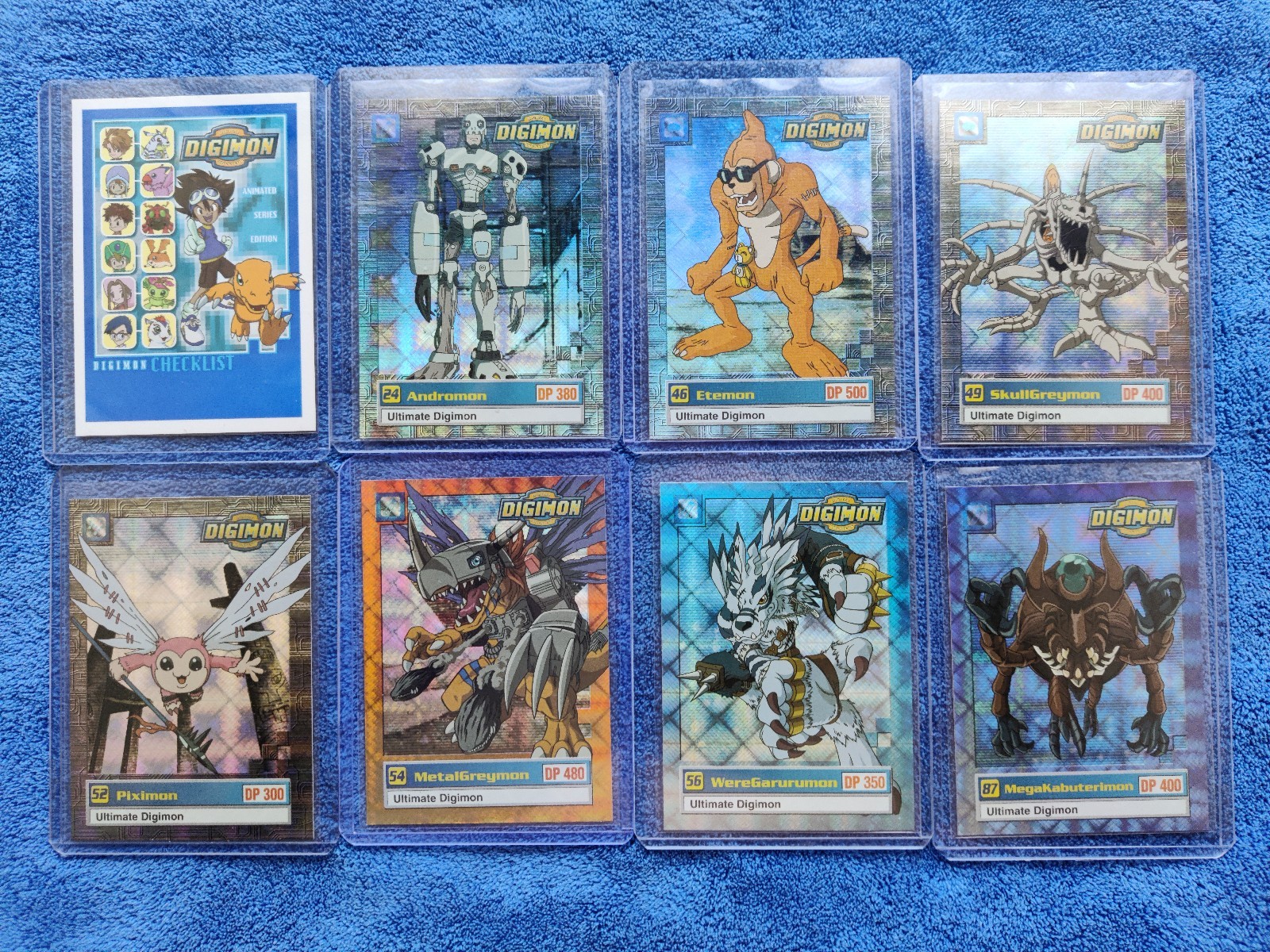 1999 Upper Deck Digimon Ultimate Chase Set U1-U8 | Mint Condition Vintage Card