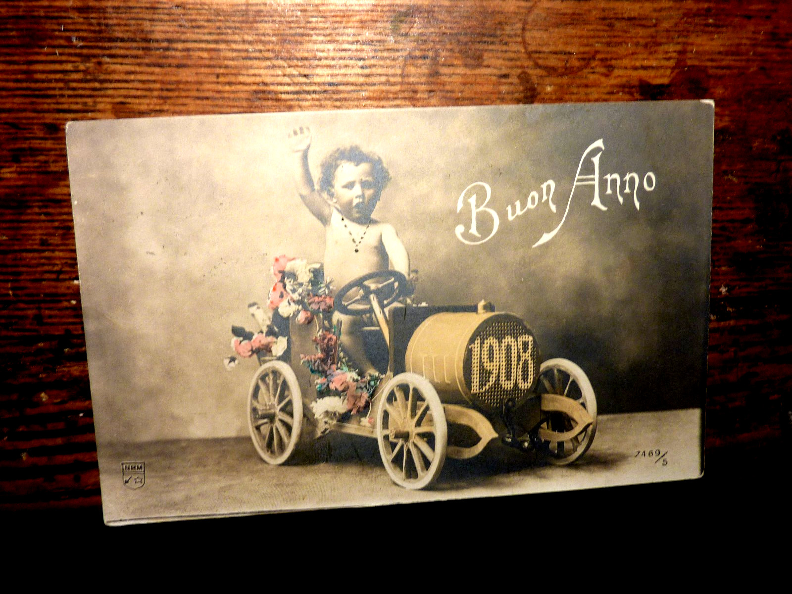 RARE--REAL PHOTO-ITALY--POSTCARD-1907