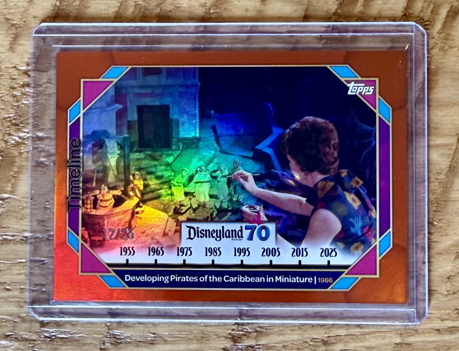 Disneyland 70 Developing Pirates of the Caribbean in Miniature /25 #92 Orange