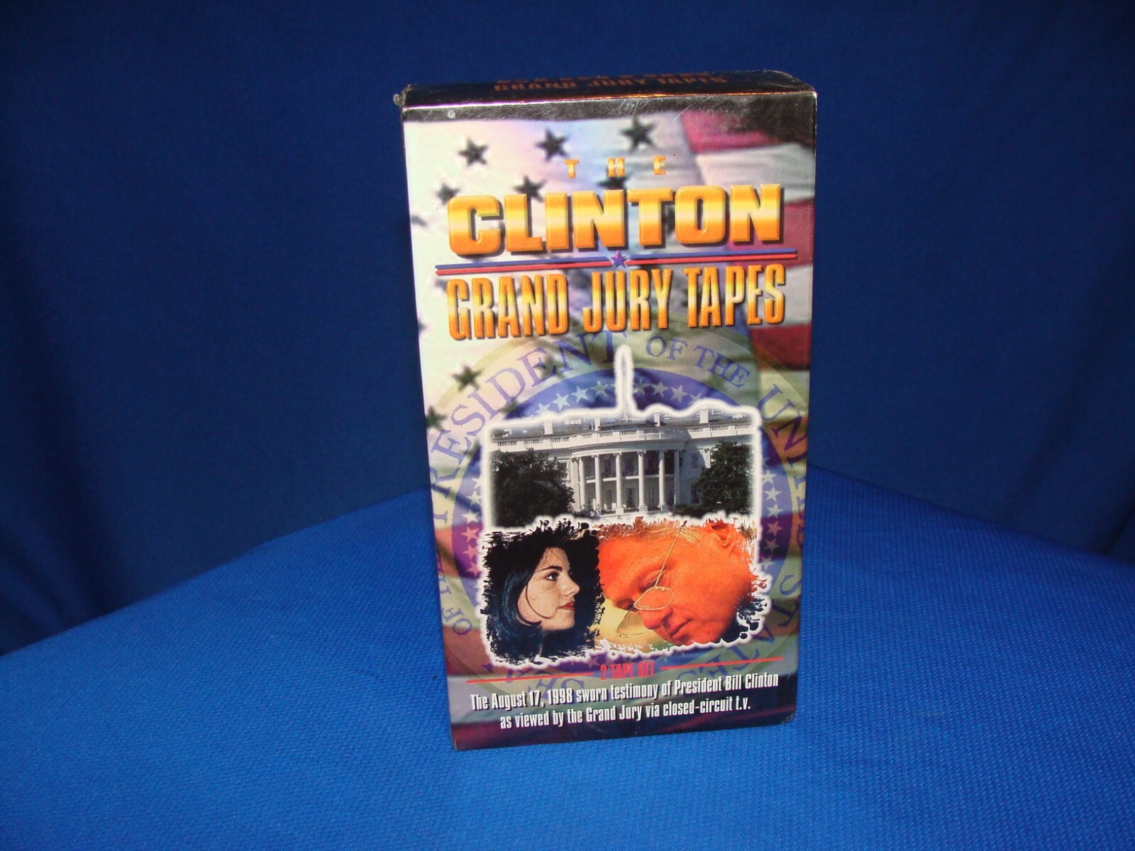 Sealed VHS The Clinton Grand Jury Tapes 2 Tape Set 1998 Brentwood Home Video