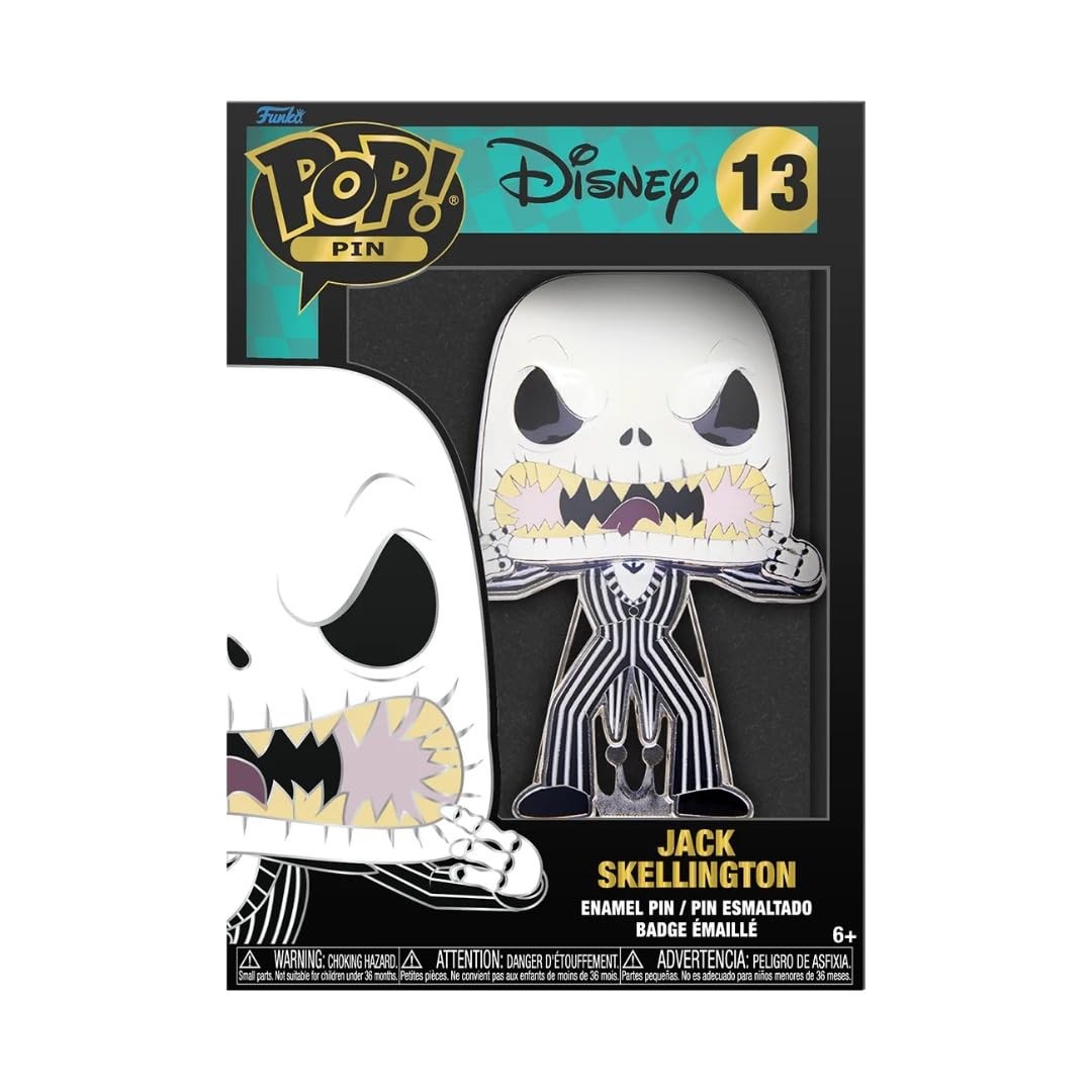 Funko Pop Sized Pin Disney: Nightmare Before Christmas - Jack Skellington