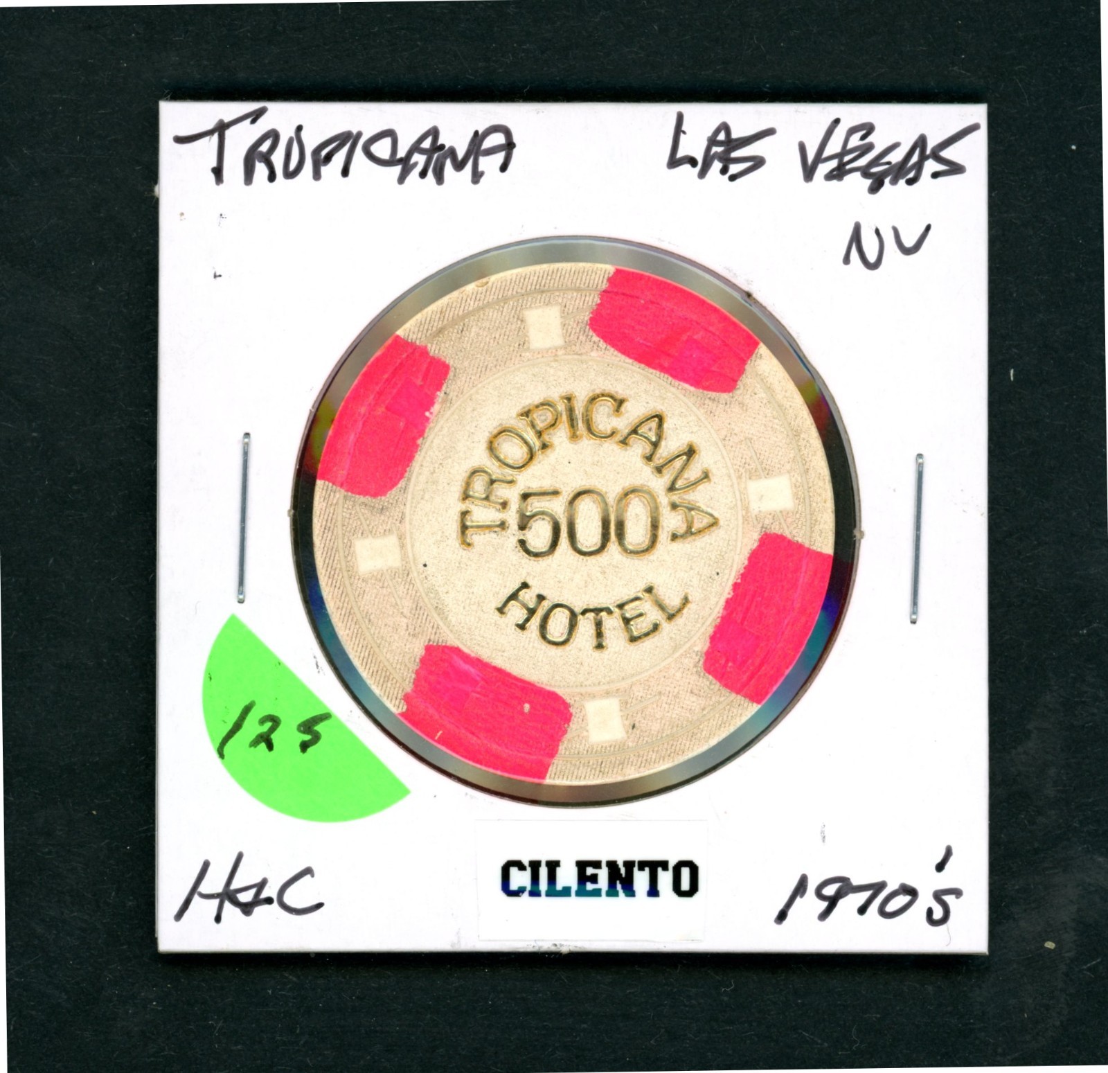Scarce $500 Tropicana Las Vegas, Nevada Casino Chip