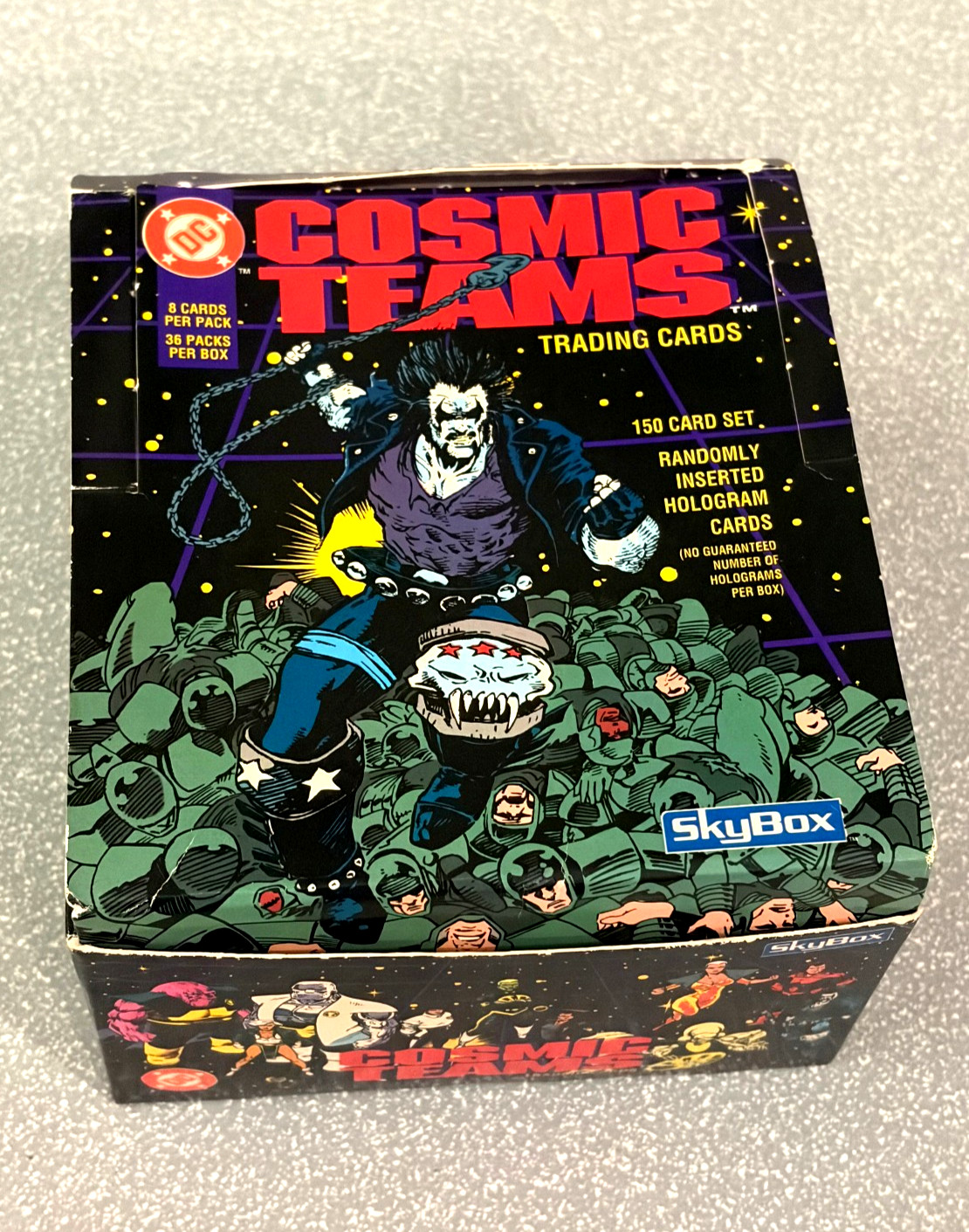 1993 SKYBOX DC COSMIC TEAMS OPENED BOX OF 35 PACKS