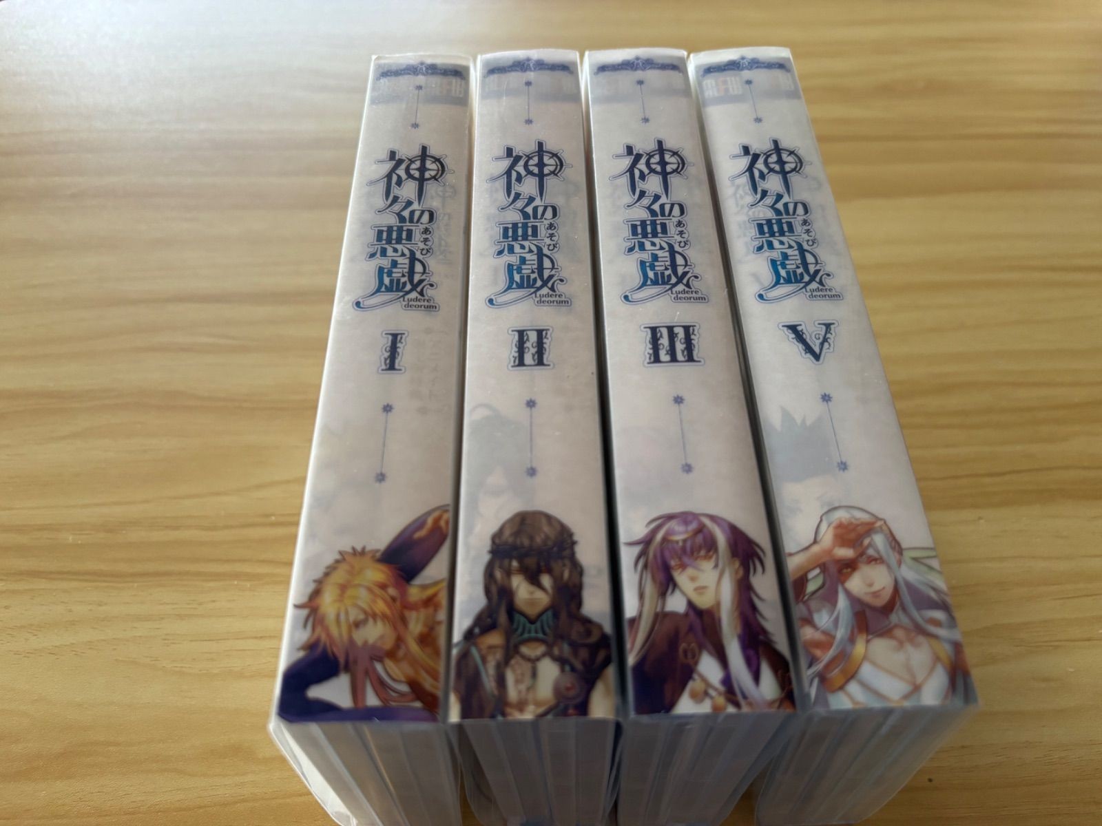 Kamigami no Asobi Volumes 1 to 3 and 5 DVD Region 2 First Press Limited Edition