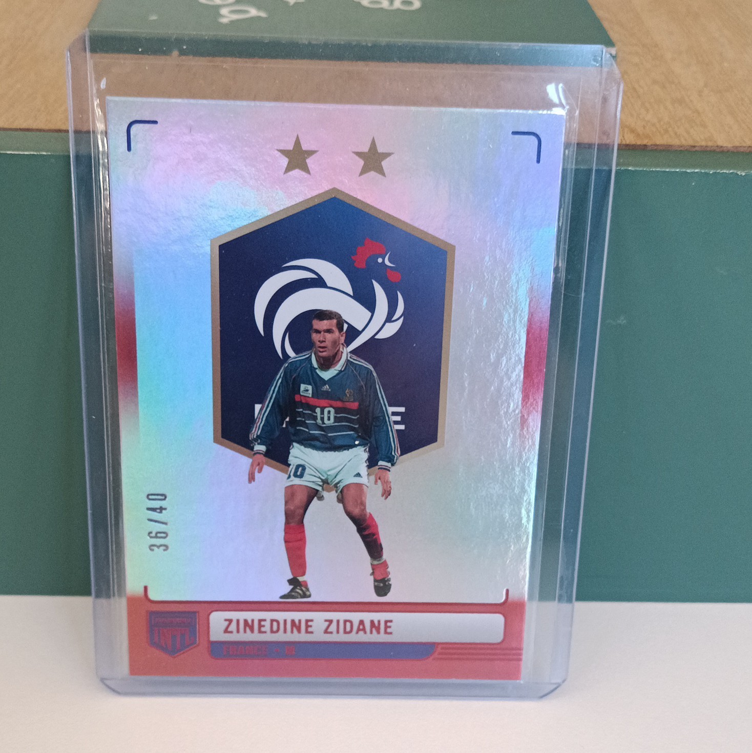 Panini France International France Zinedine Zidane N°18 36/40 Insert les bleus