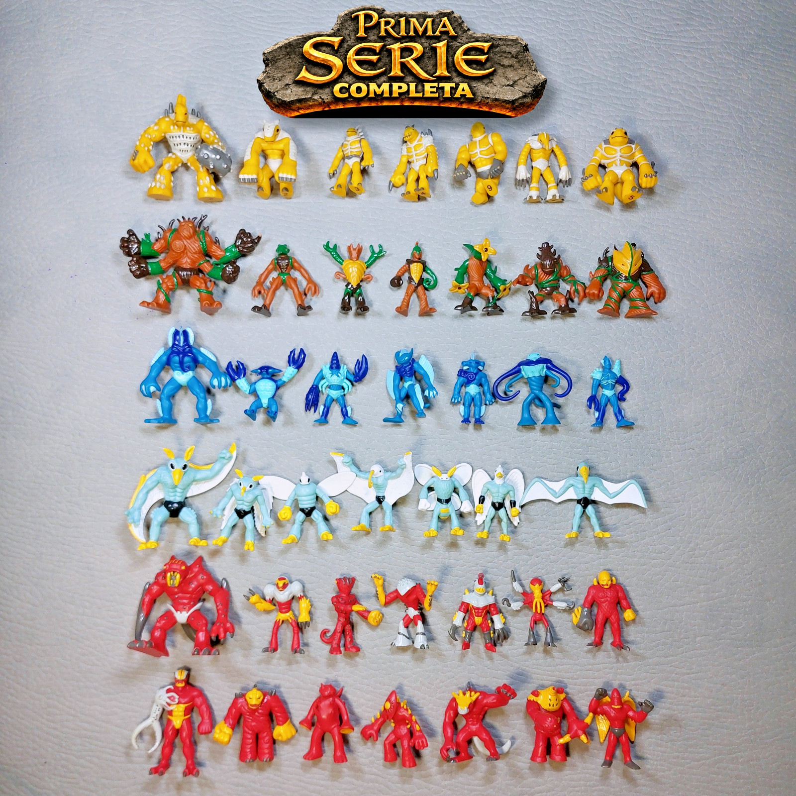 GORMITI 1 FIRST Series COMPLETE COLLECTION 42 Characters Out of 42 RARE Vintage Lot