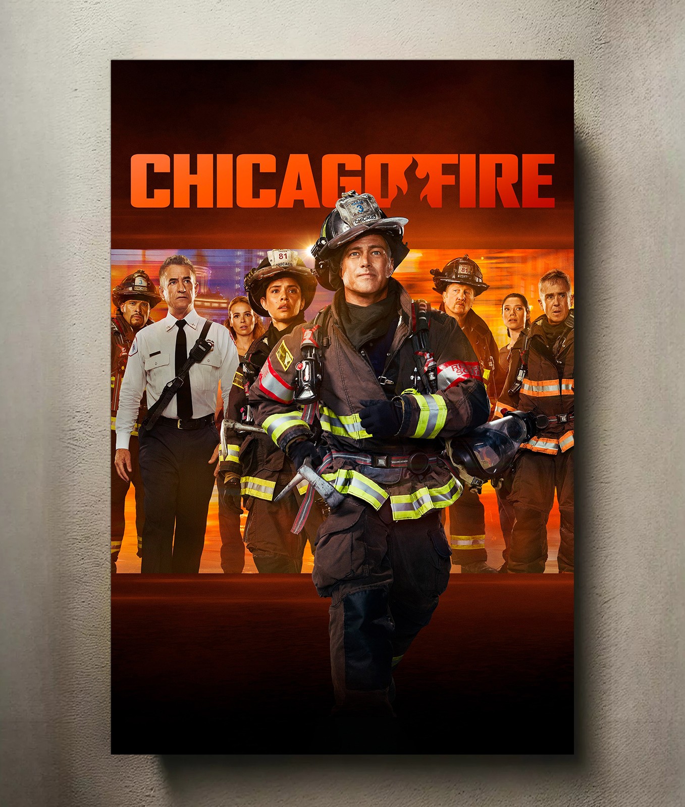 Chicago Fire 8x12 Metal TV Show Poster Sign