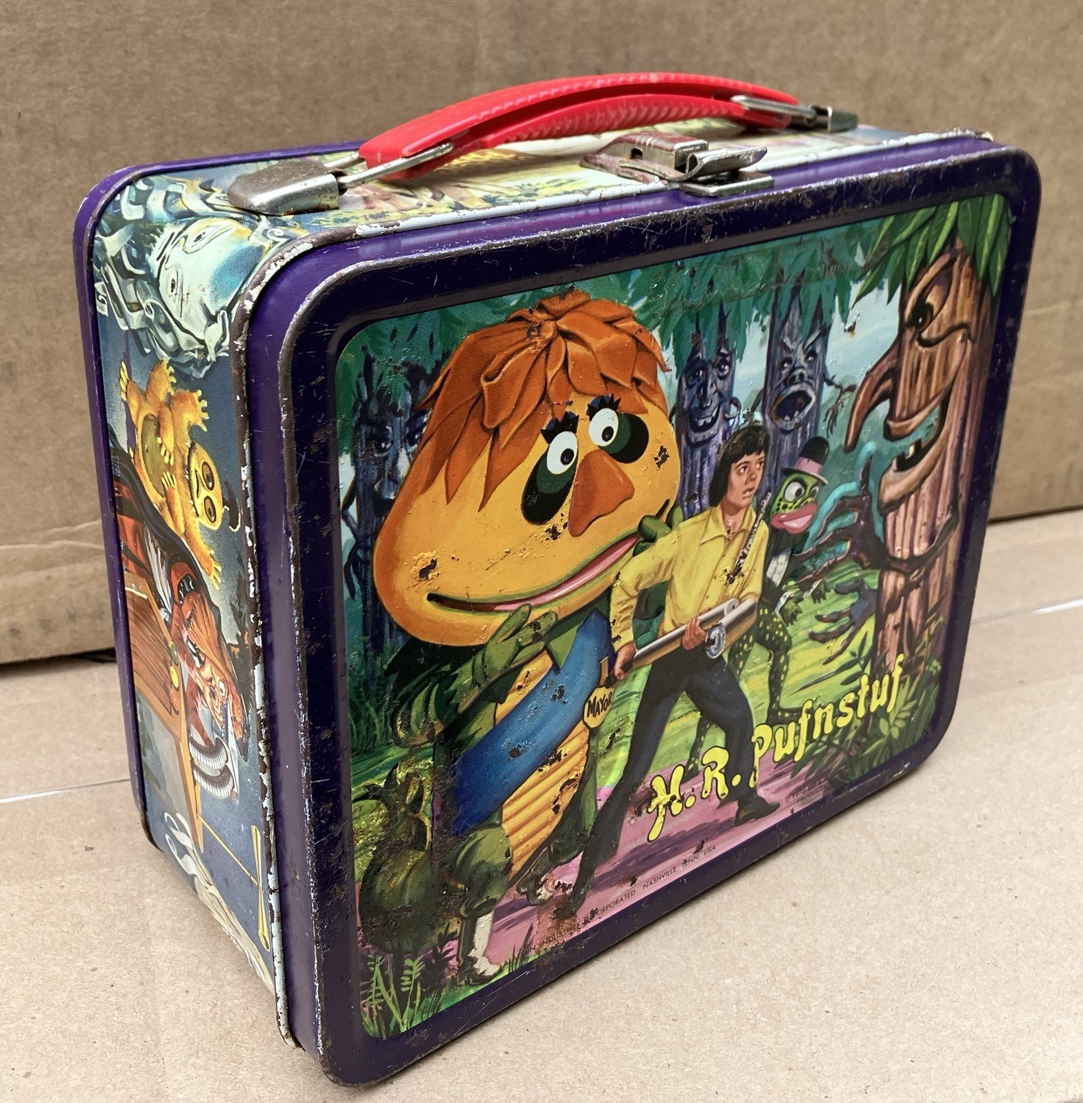 Vintage 1970 Krofft H.R. Pufnstuf  Metal Lunchbox Aladdin 