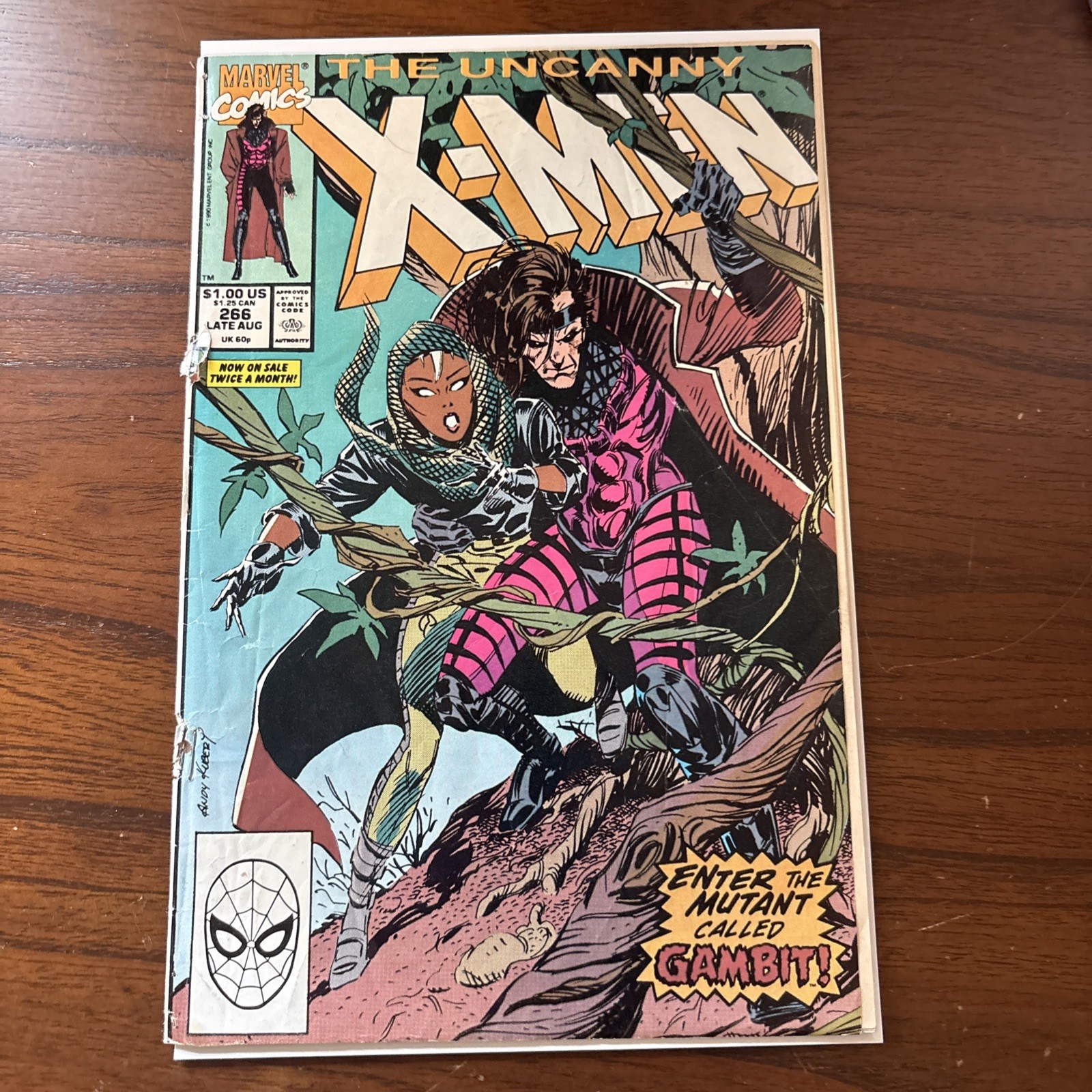 Uncanny X-Men #266 Marvel Comics 1990 1st Full App. Gambit Major Key Reader