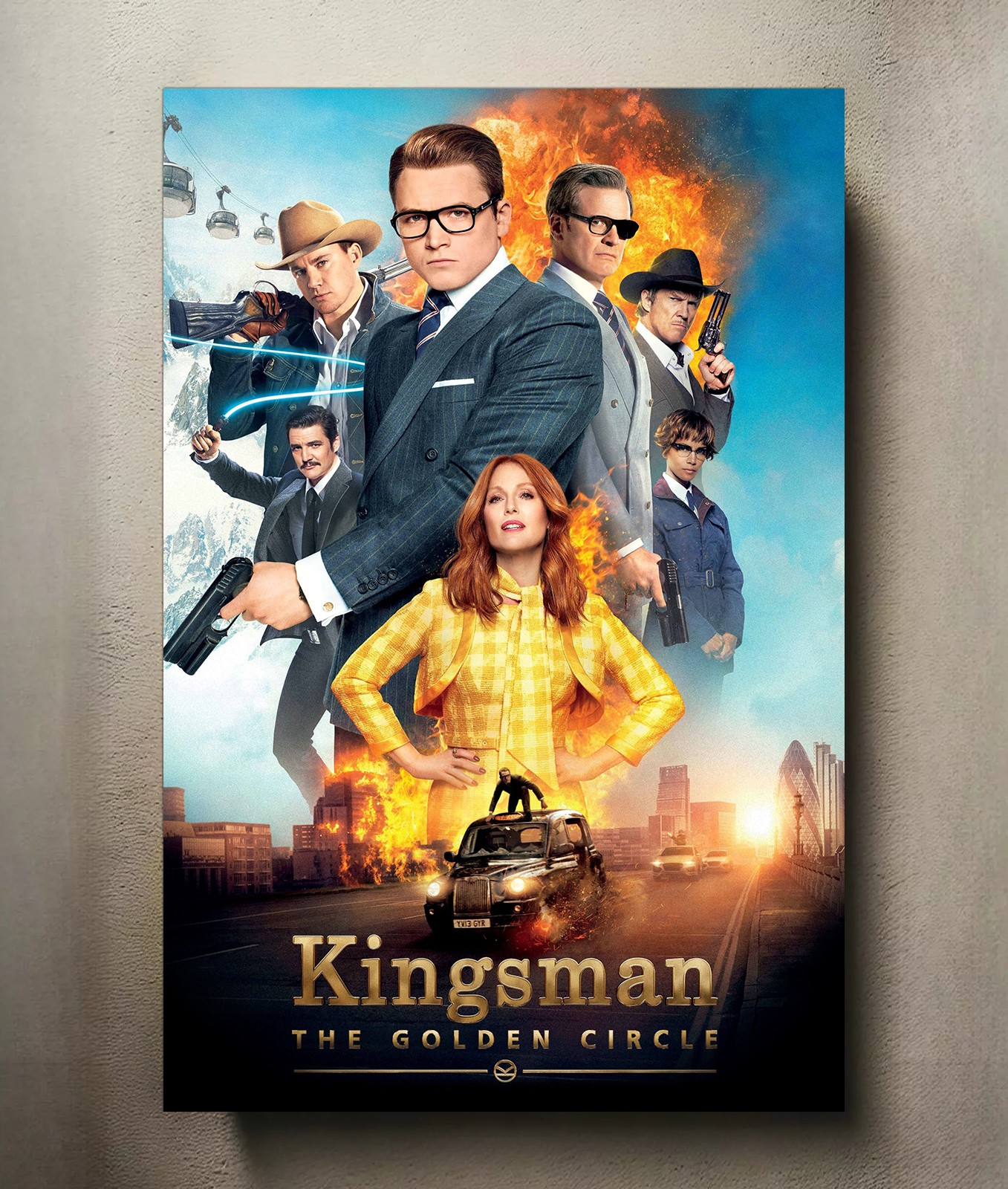Kingsman: The Golden Circle 8x12 Metal Movie Poster Sign