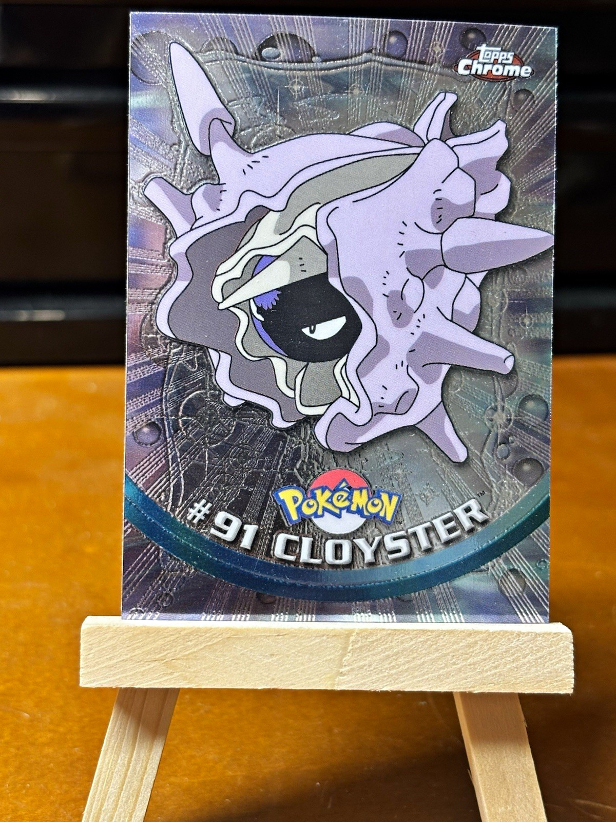 Topps 2000 Topps Chrome Pokémon Cloyster #91 Insert Non-Sport Card English