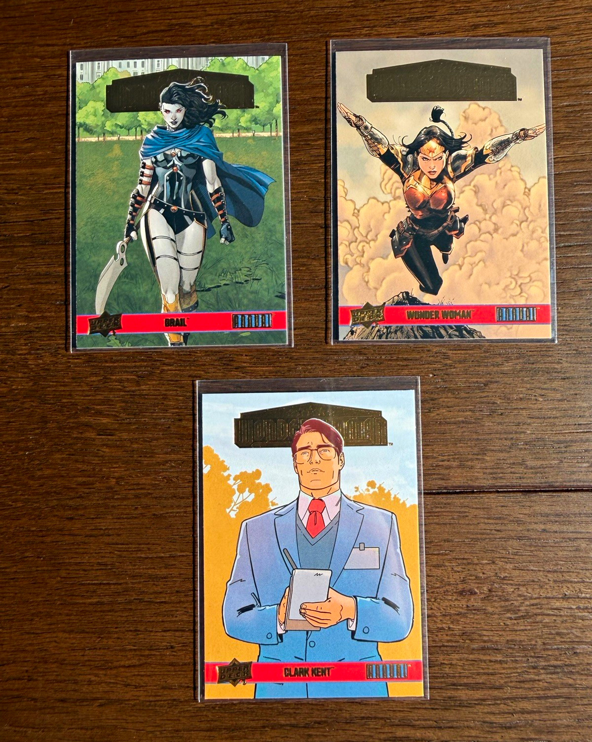 2024-25 Upper Deck DC Annual Wonder Woman 3 Card Lot Grail Clark Kent WW Inserts