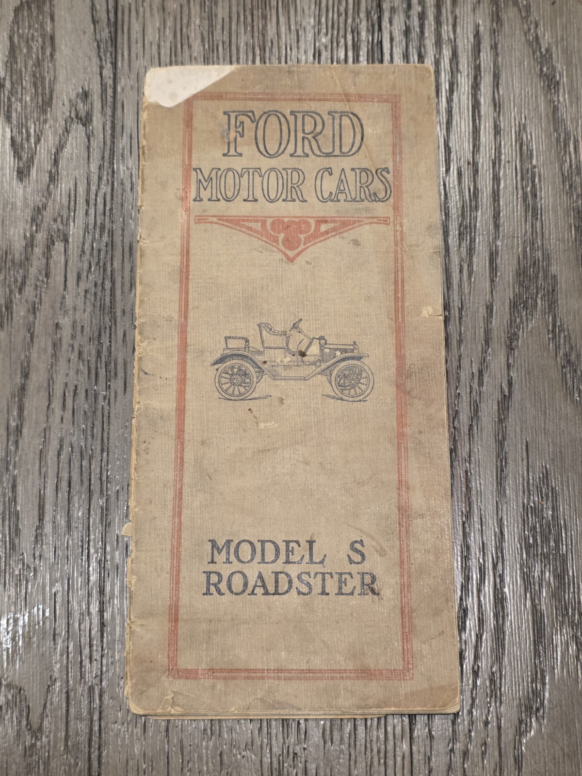VTG Rare Original 1907 Ford Motor Cars Model S Roadster Brochure Booklet