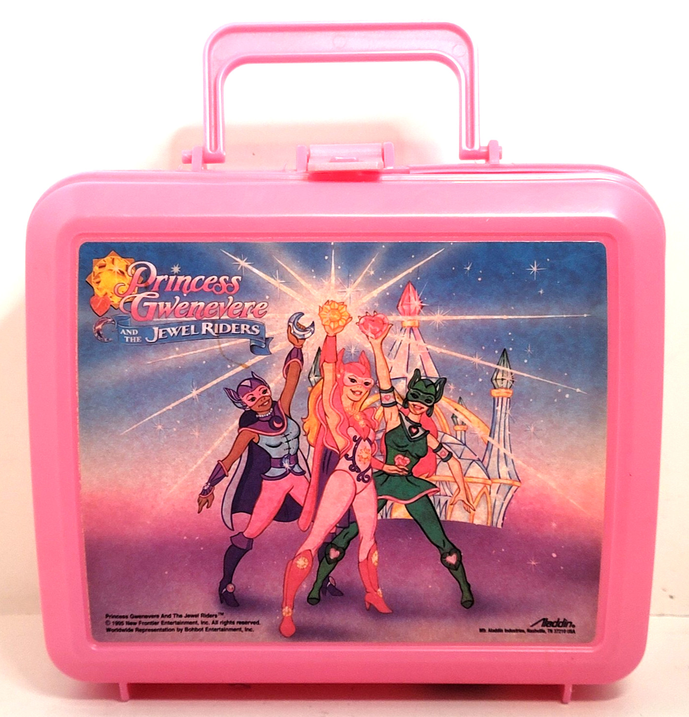 RARE VTG 1995 Princess Gwenevere and the Jewel Riders Aladdin Lunch Box VGC