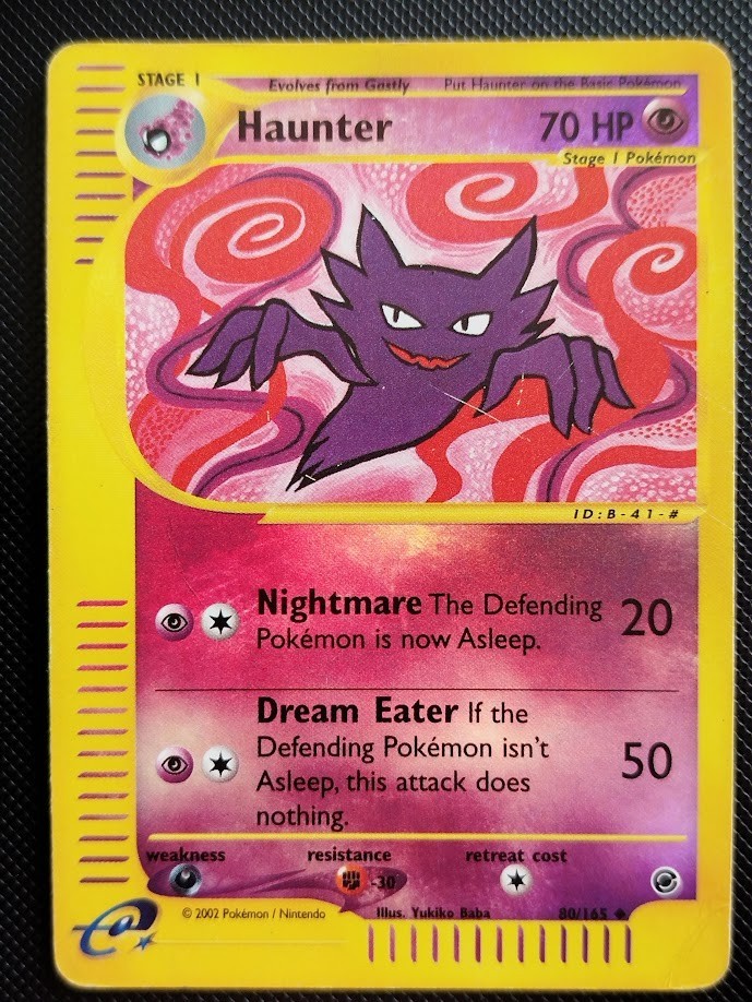 (HP) Haunter 80/165 2002 Expedition Base Set Reverse Holo Pokemon Card