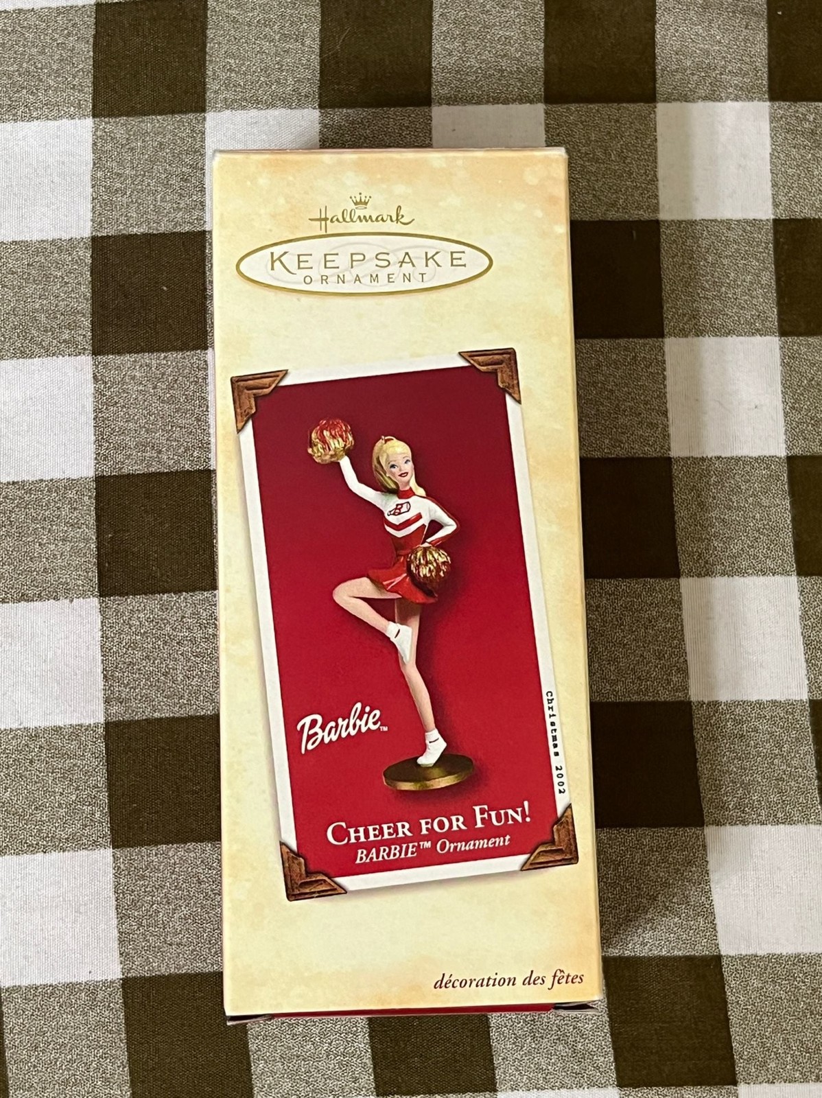 Hallmark Cheer For Fun Barbie Keepsake Ornament 2002