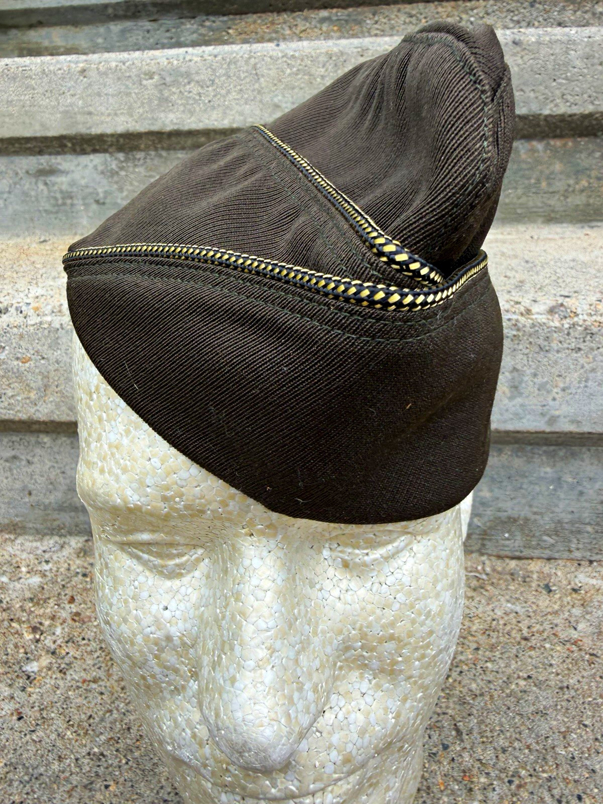 Repro WWII Impressions US Army Garrison/Overseas Cap Hat Made in USA size 7 1/4