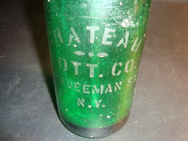 Vintage Chateau Bottling Company Seltzer Bottle, Freeman St, New York