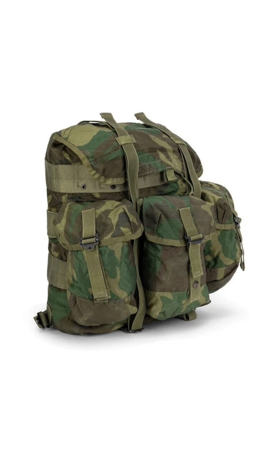 USGI Military Medium Woodland ALICE Pack Rucksack w/Shoulder Straps & Kidney Pad