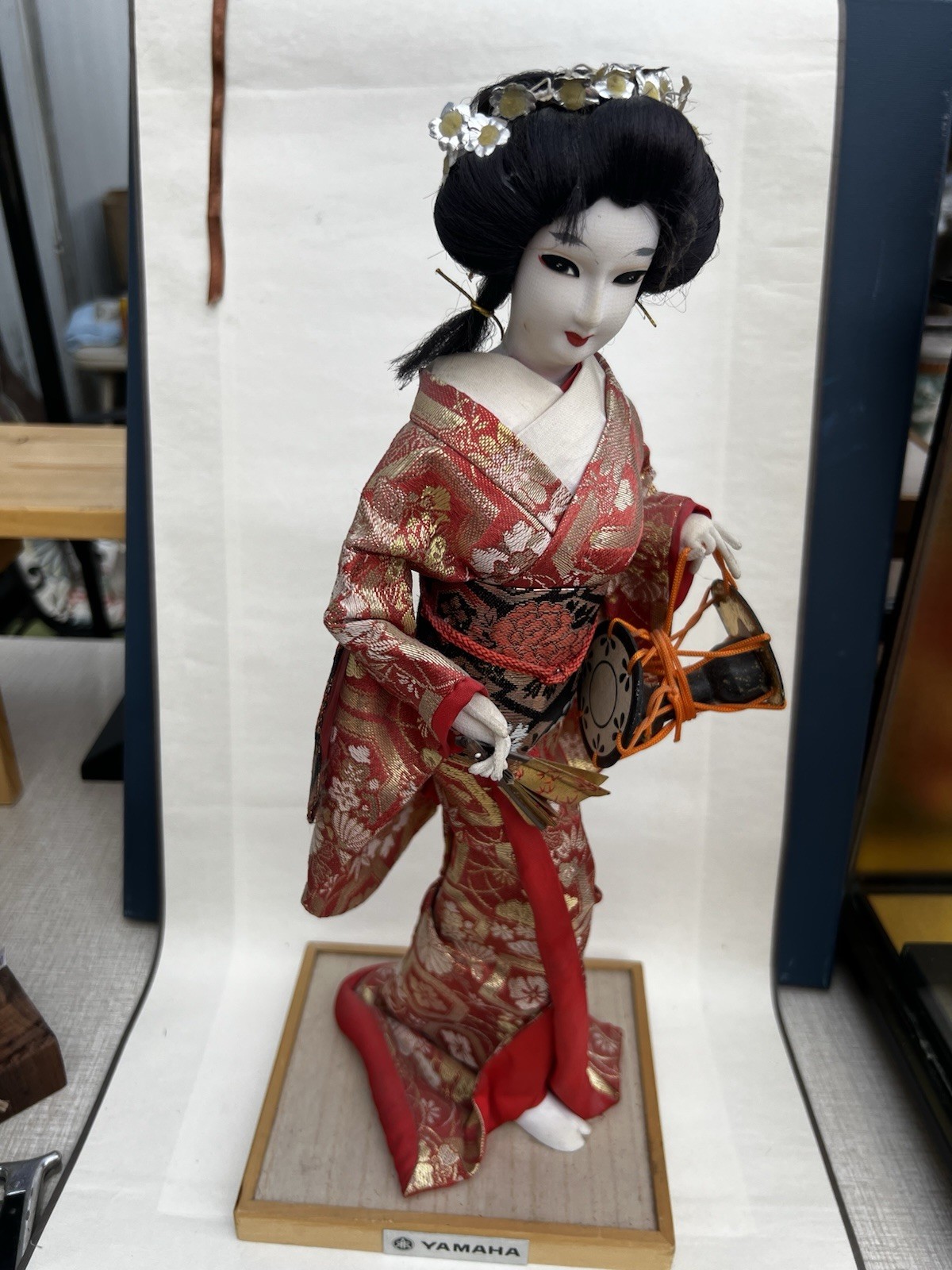 A set pf two A Vintage geisha doll and vintage Japanese ningyo.