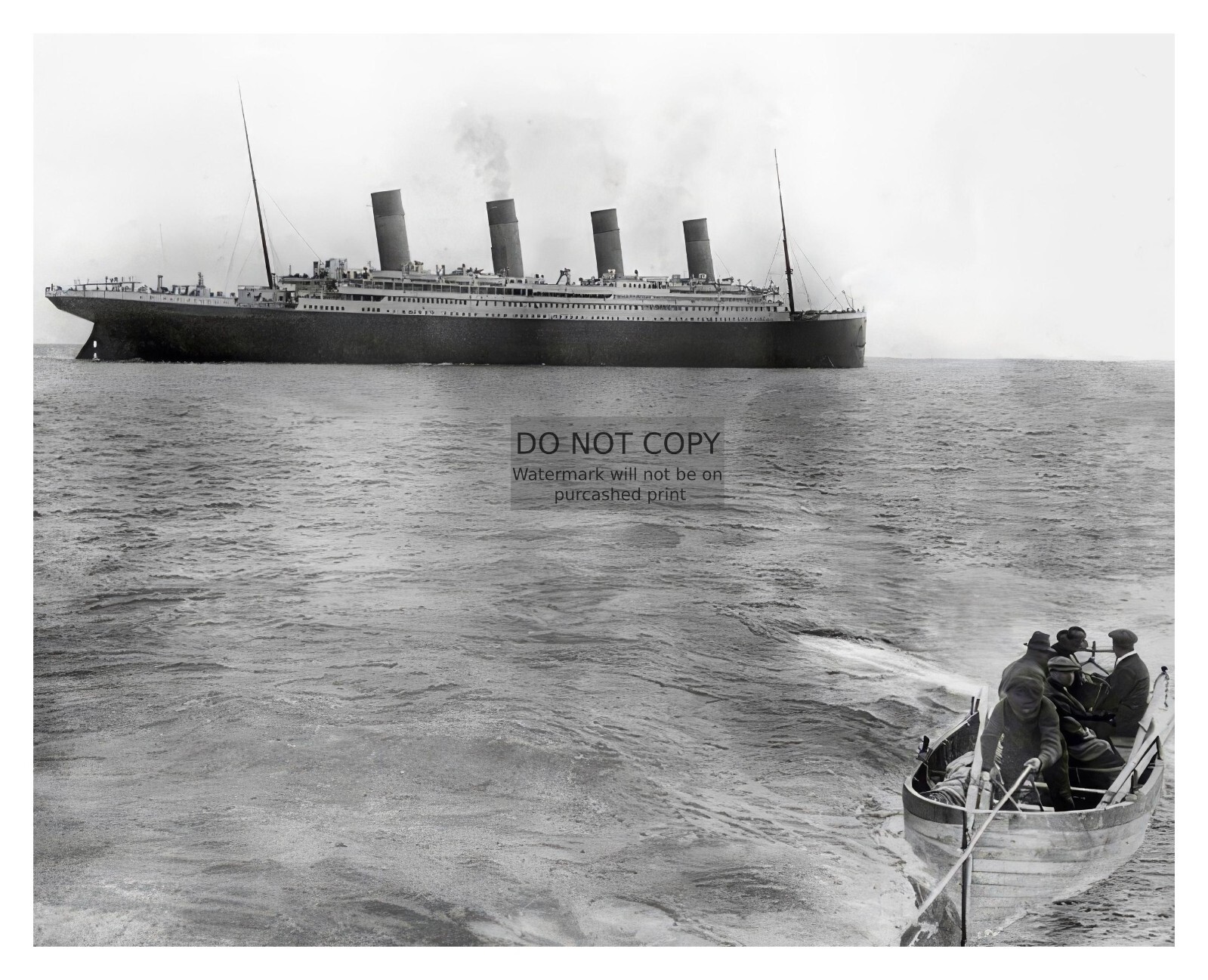 THE LAST KNOWN PHOTO OF THE RMS TITANIC AFLOAT BEFORE FATAL SINKING 8X10 PHOTO