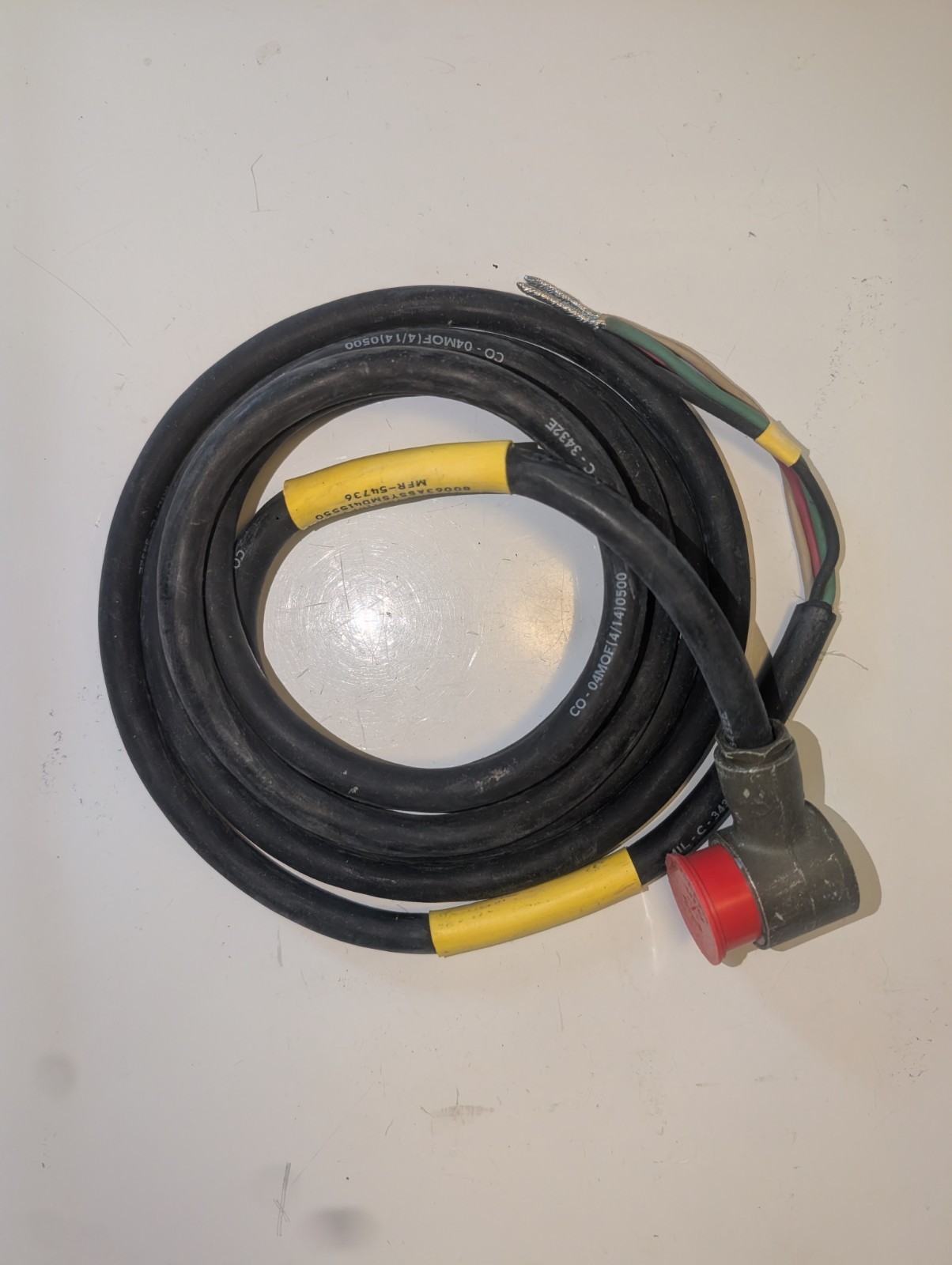 U.S. Army Signal Corps. CX-4720/VRO 10 Ft. Power Cable Assembly (MFR-54736)