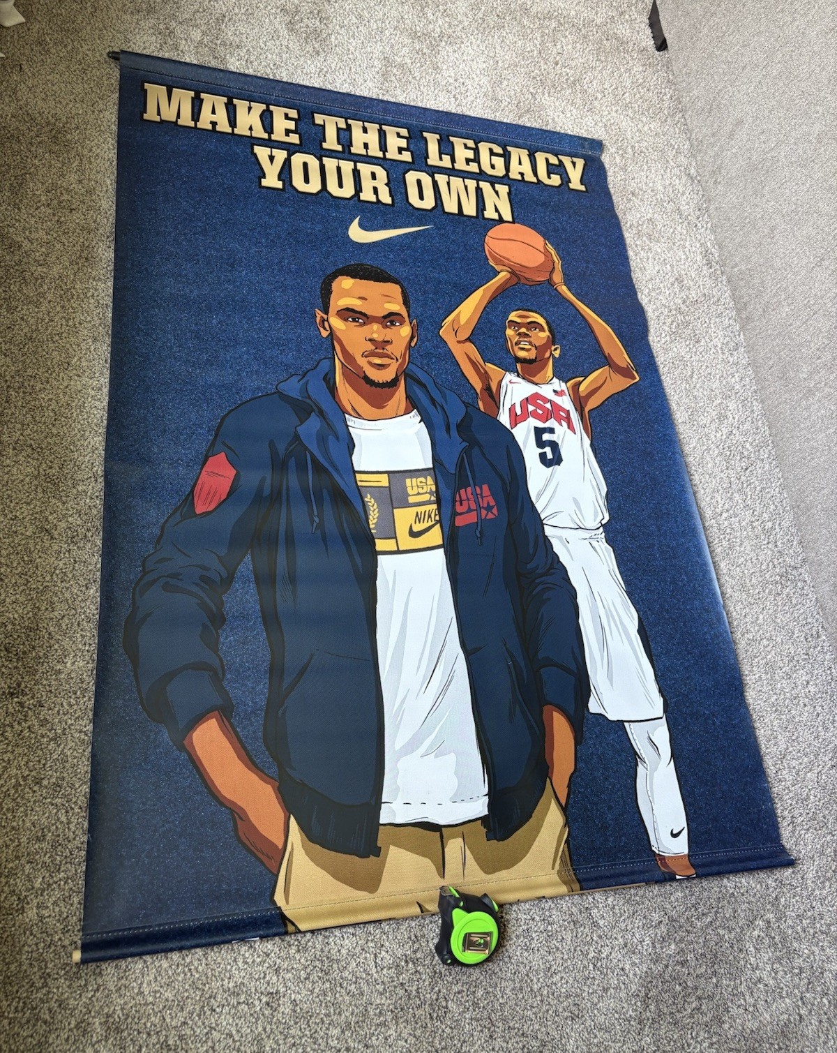 Nike Kevin Durant London Olympic USA Foot Locker Store Display Poster Sign 2012